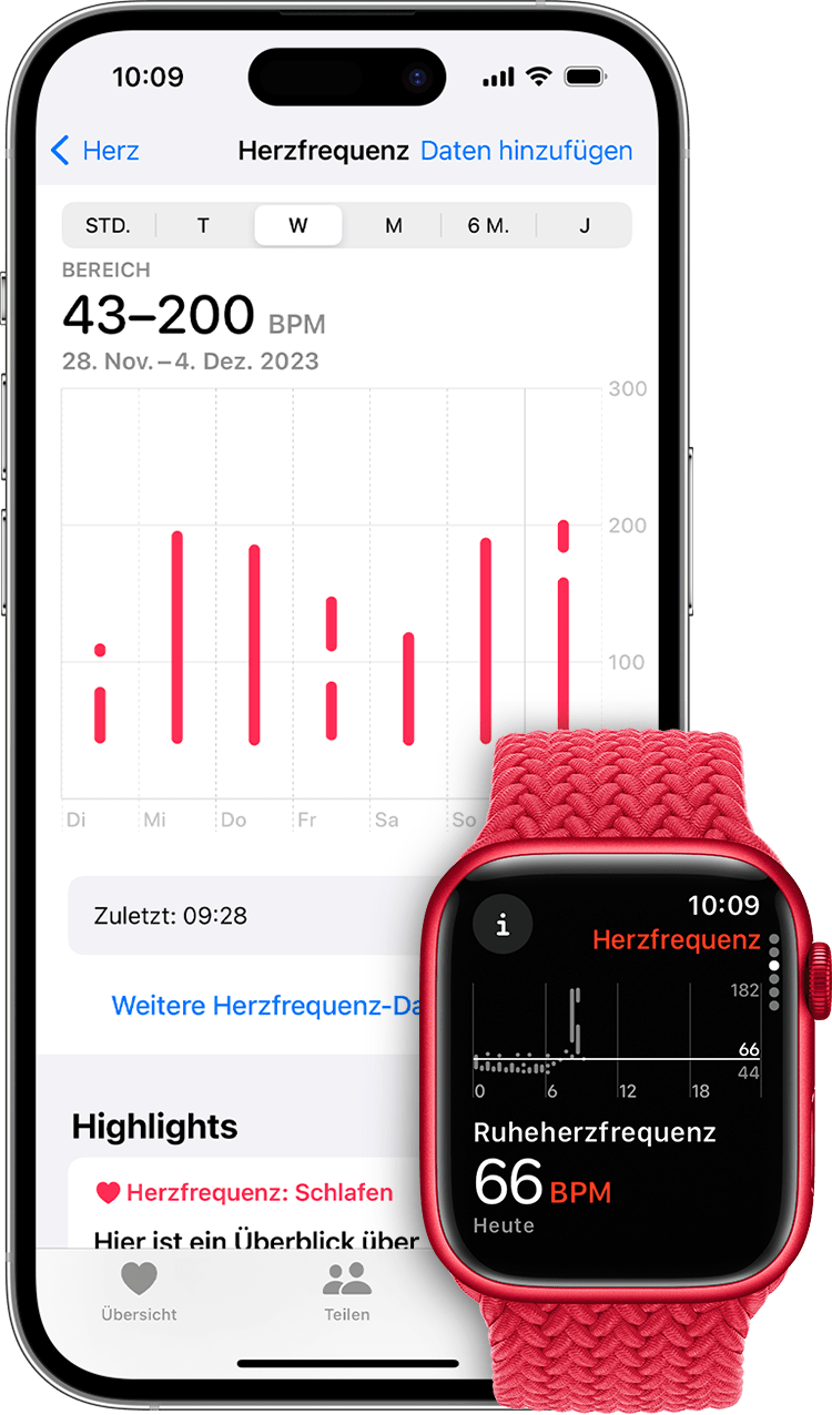 iOS-17-iPhone-14-Pro-watchOS-10-Series-8-Health-Herzfrequenz