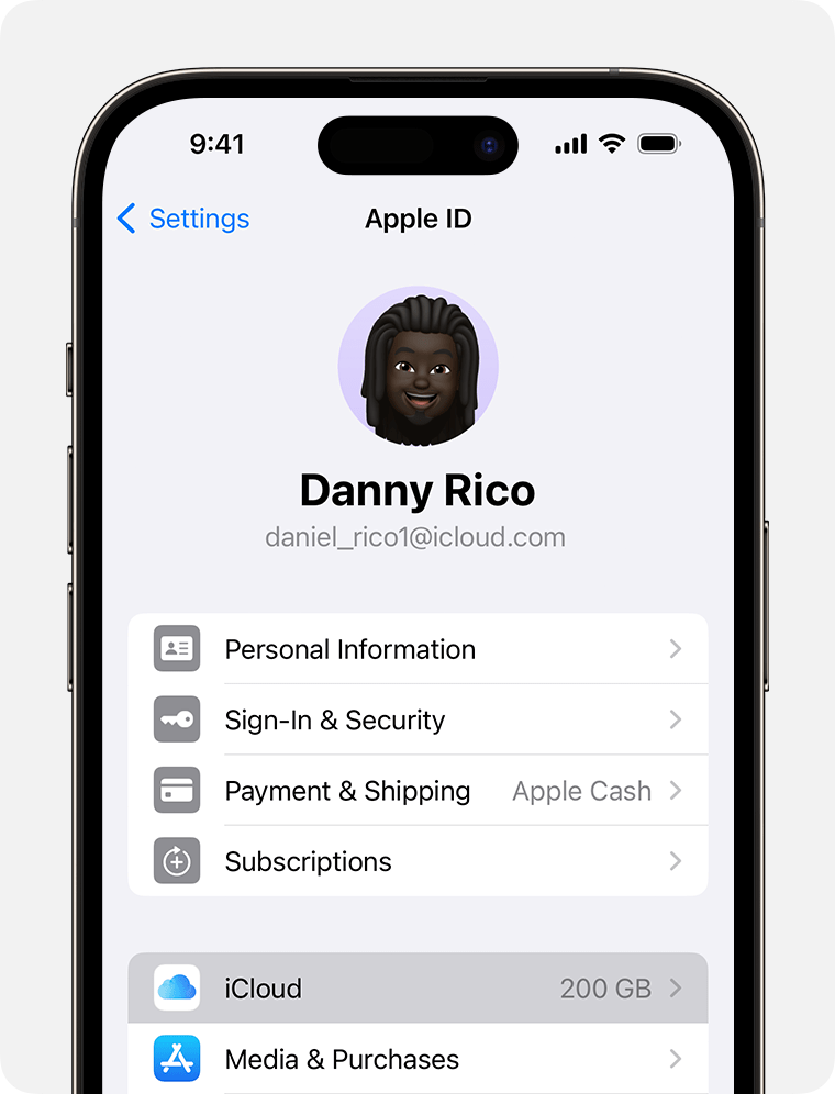 ios-17-iphone-14-pro-settings-apple-id-icloud-on-tap