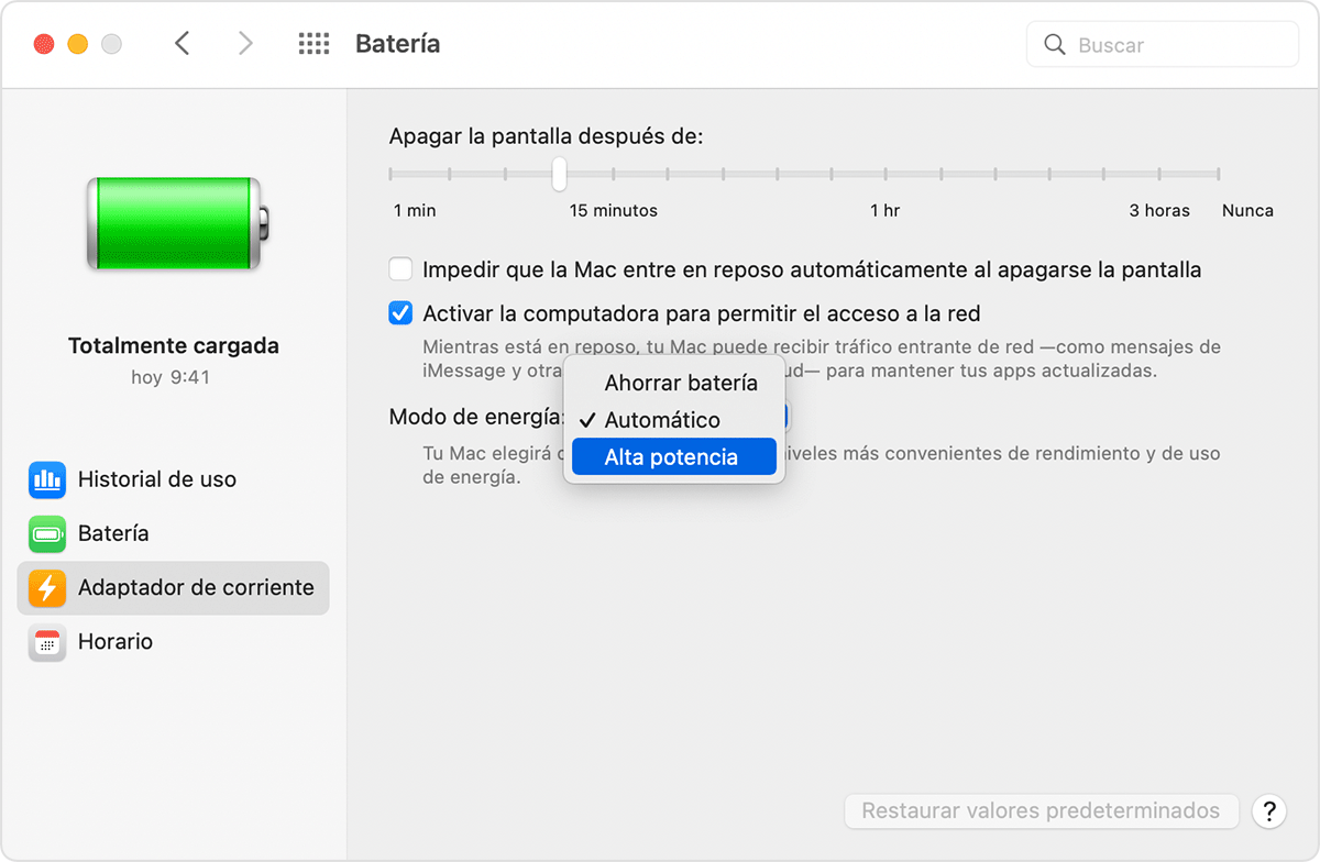 macos-ventura-system-settings-battery-energy-mode-on-battery-high-power