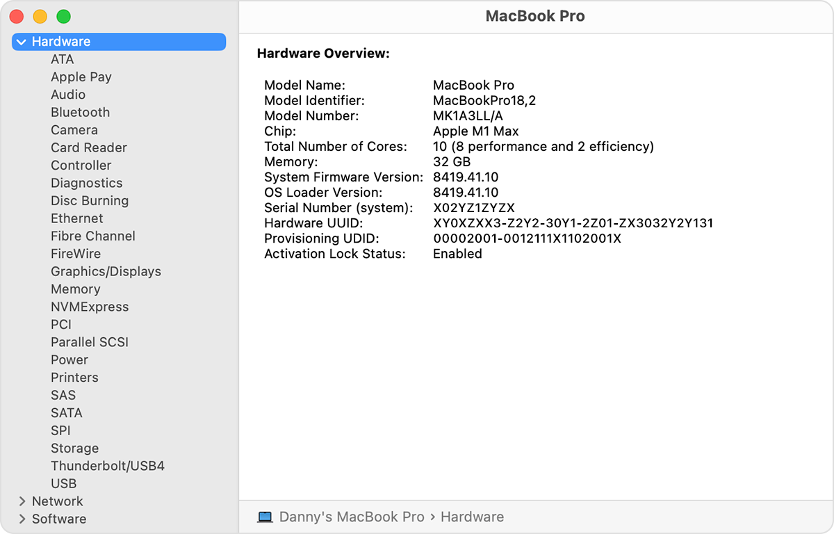 macos-ventura-system-information-model-serial