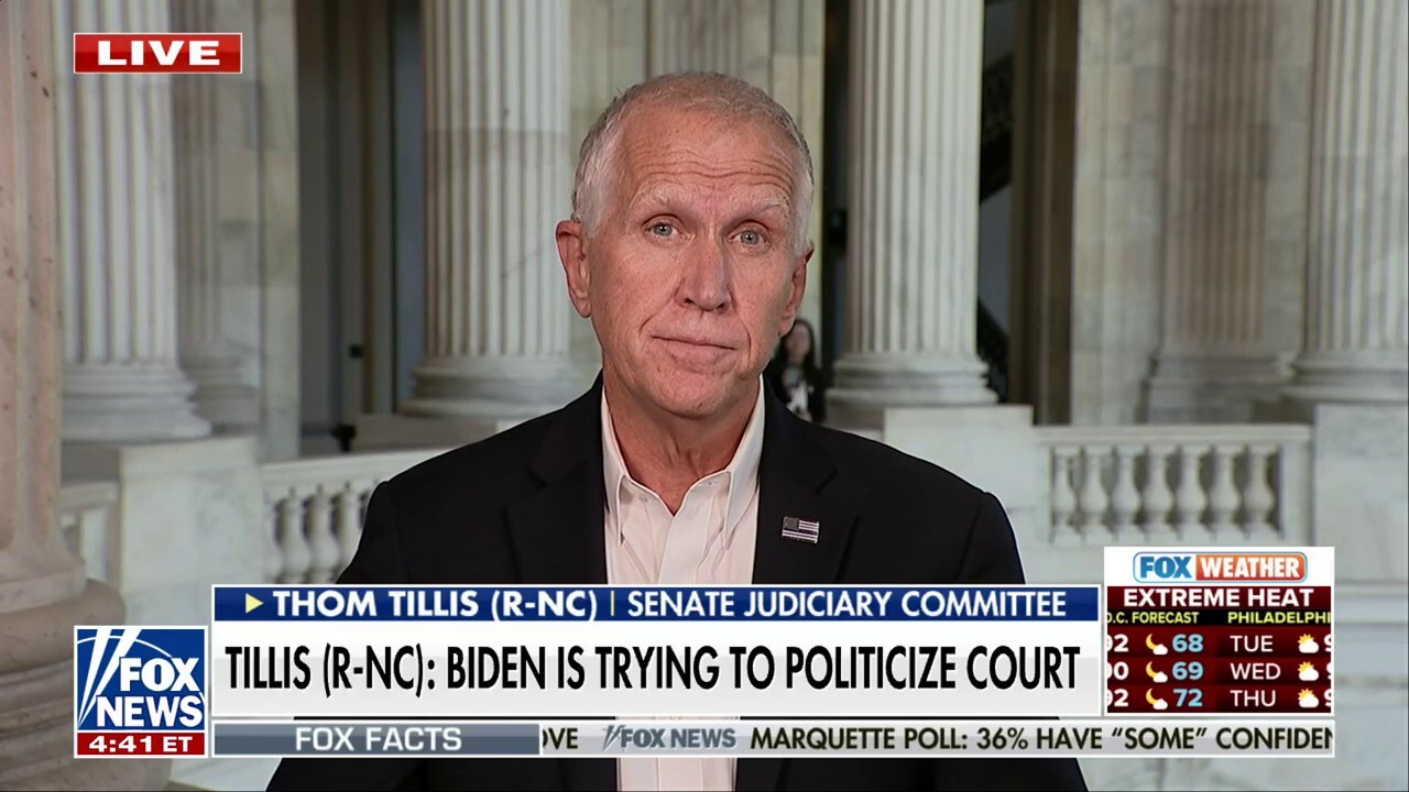 Biden’s reading from Schumer’s playbook: Thom Tillis