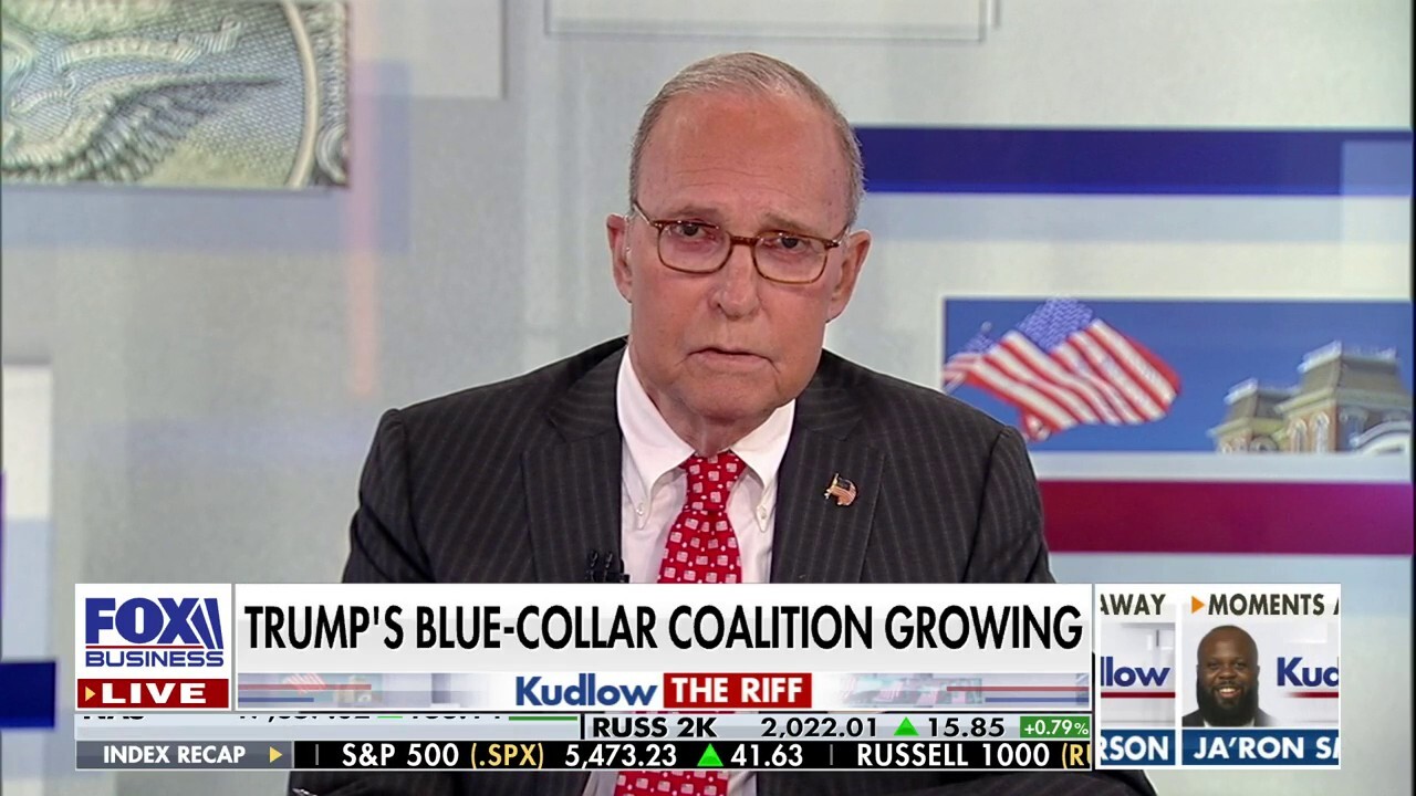 FOX Business host Larry Kudlow reacts to former President Trump touting his economic agenda on 'Kudlow.'