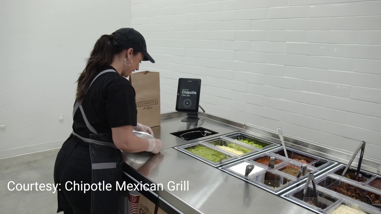 Chipotles "cobot" is designed to work alongside human employees to raise worker efficiency and capacity for digital orders.
