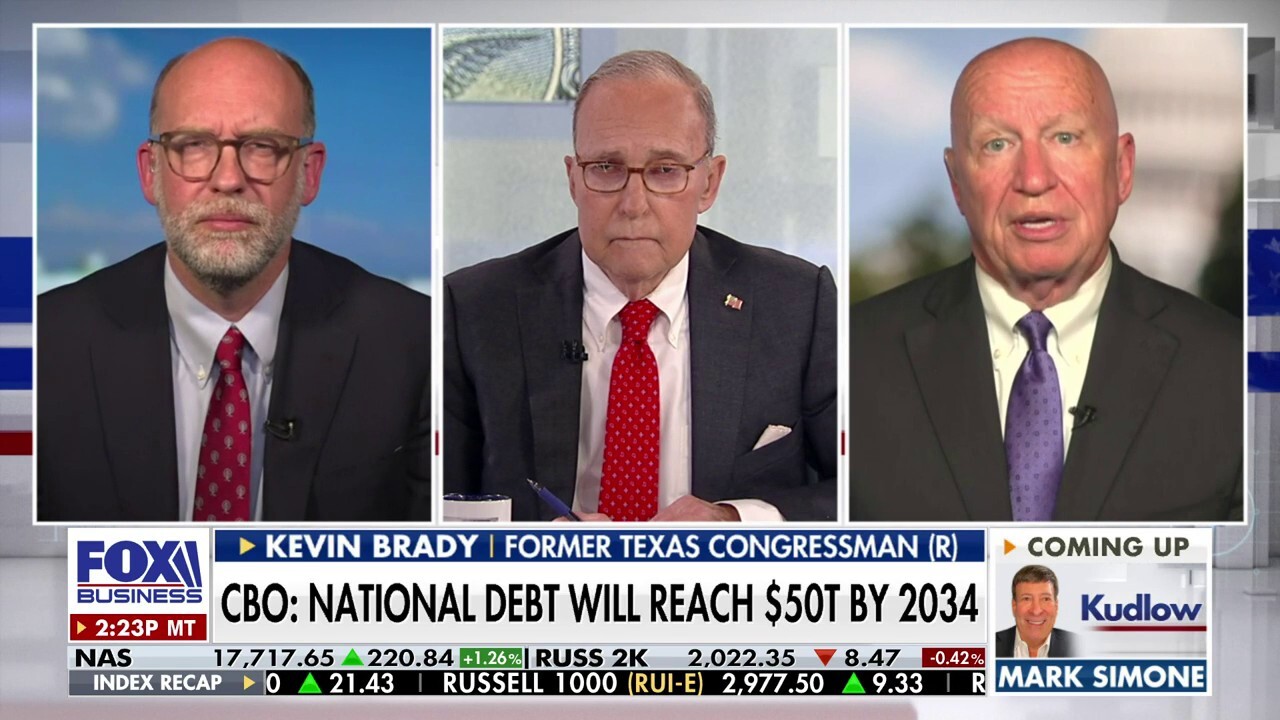 Former Texas congressman Kevin Brady and former OMB Director Russ Vought call out President Biden's spending as the national debt increases on ‘Kudlow.’