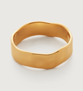 Gold Vermeil Siren Muse Band Ring - Monica Vinader