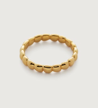 Gold Vermeil Nura Teardrop Eternity Ring - Monica Vinader