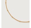 Gold Vermeil Fine Beaded Chain Necklace 41-46cm/16-18" - Monica Vinader