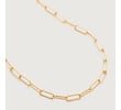 Gold Vermeil Alta Textured Chain Necklace Adjustable 46cm/18" - Monica Vinader