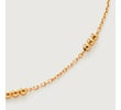 Gold Vermeil Triple Beaded Choker Necklace 35-41cm/14-16" - Monica Vinader