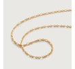 Gold Vermeil Woven Chain Adjustable Necklace 46-50cm/18-20” - Monica Vinader