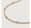 Gold Vermeil Fine Beaded Chain Necklace 53-61cm/21-24' - Monica Vinader