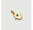 Gold Vermeil Hamsa Pendant Charm - Green Onyx - Monica Vinader