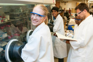 Students in lab