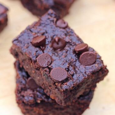 The famous chocolate fudge black bean brownies recipe from @choccoveredkt... (500k + repins) https://chocolatecoveredkatie.com/2012/09/06/no-flour-black-bean-brownies/