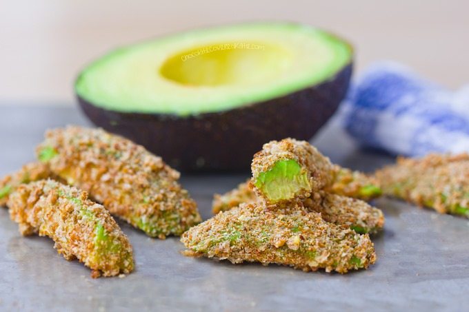 Crispy Baked Avocado Fries – 5 ingredients, & SO addictive! … Next time, double the recipe: 2 avocados, 1/4 tsp garlic powder, 1/8 tsp salt, 1/2 cup... Full recipe >> https://chocolatecoveredkatie.com @choccoveredkt