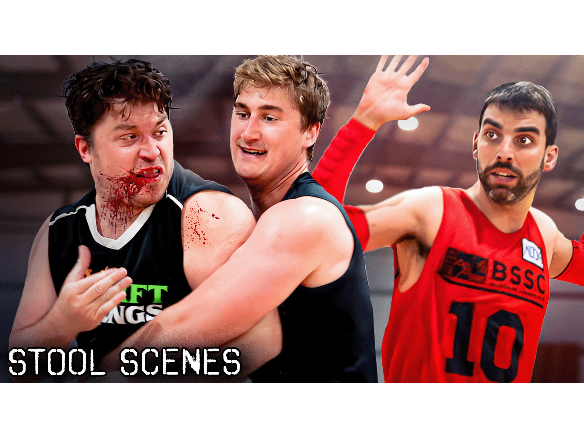 Rico Gets Bloodied In Violent Basketball Game Vs Kirk Minihane | Stool Scenes