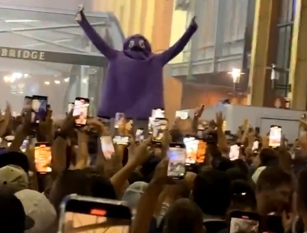 Grimace Chugging Beers At Citi Field Is Just Another Day In The Life Of The Mets
