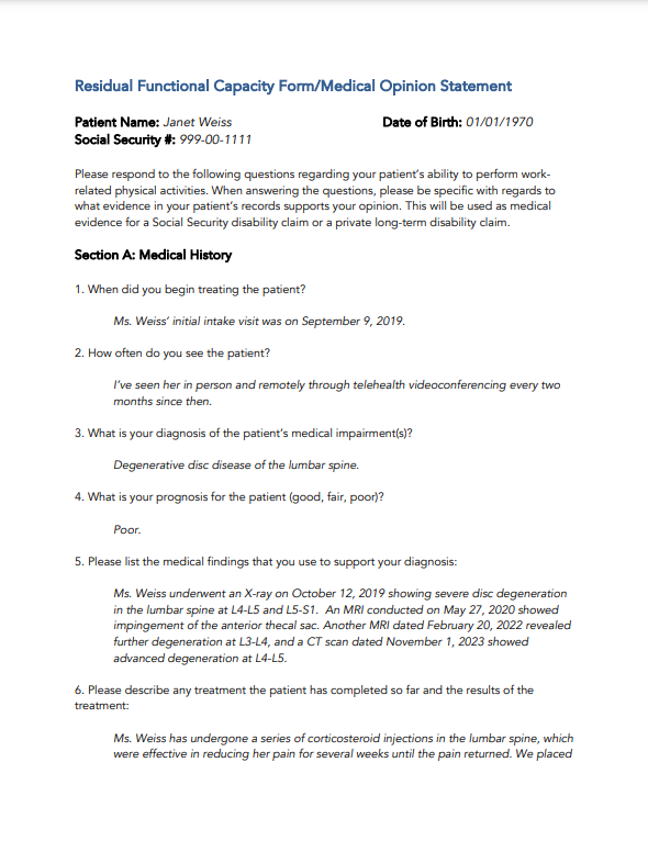 RFC Form Example 1