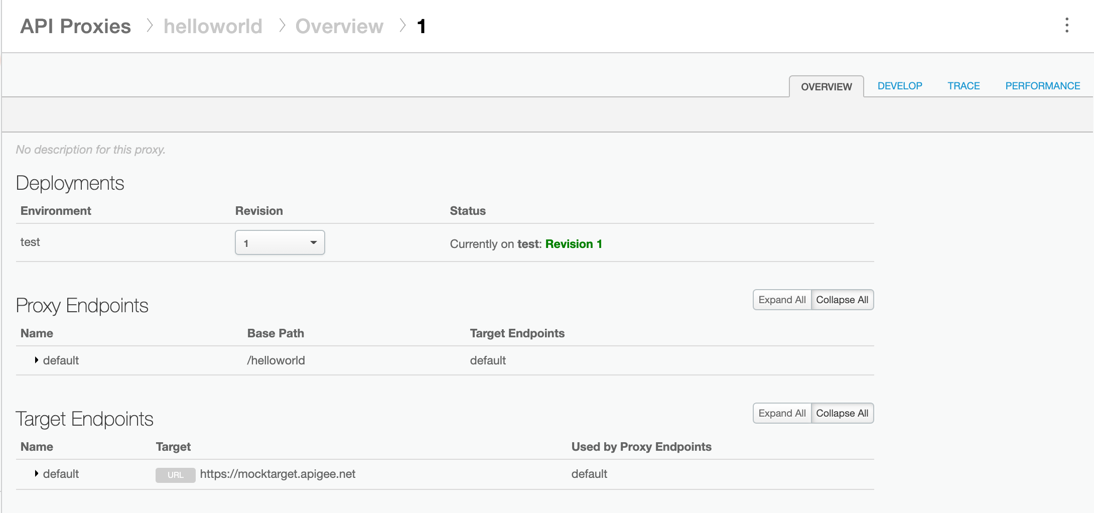 Tab Overview di Proxy Editor.