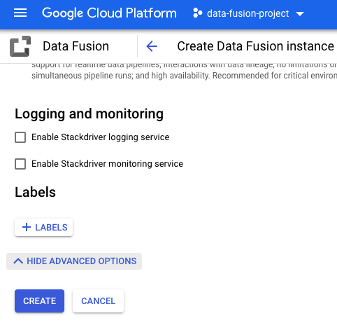 Aktifkan Cloud Logging.