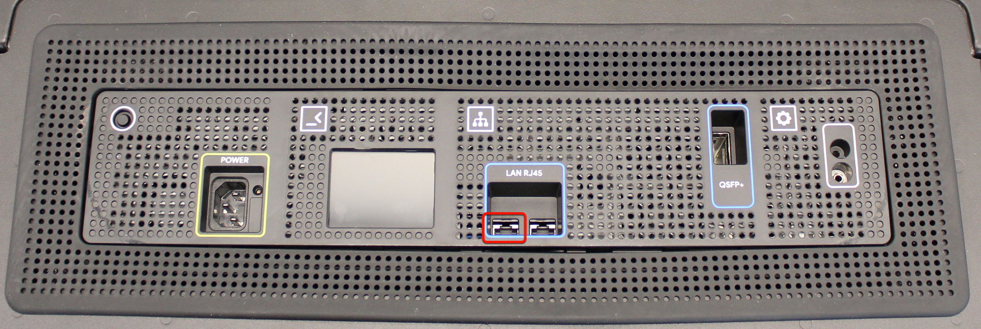 Left network port