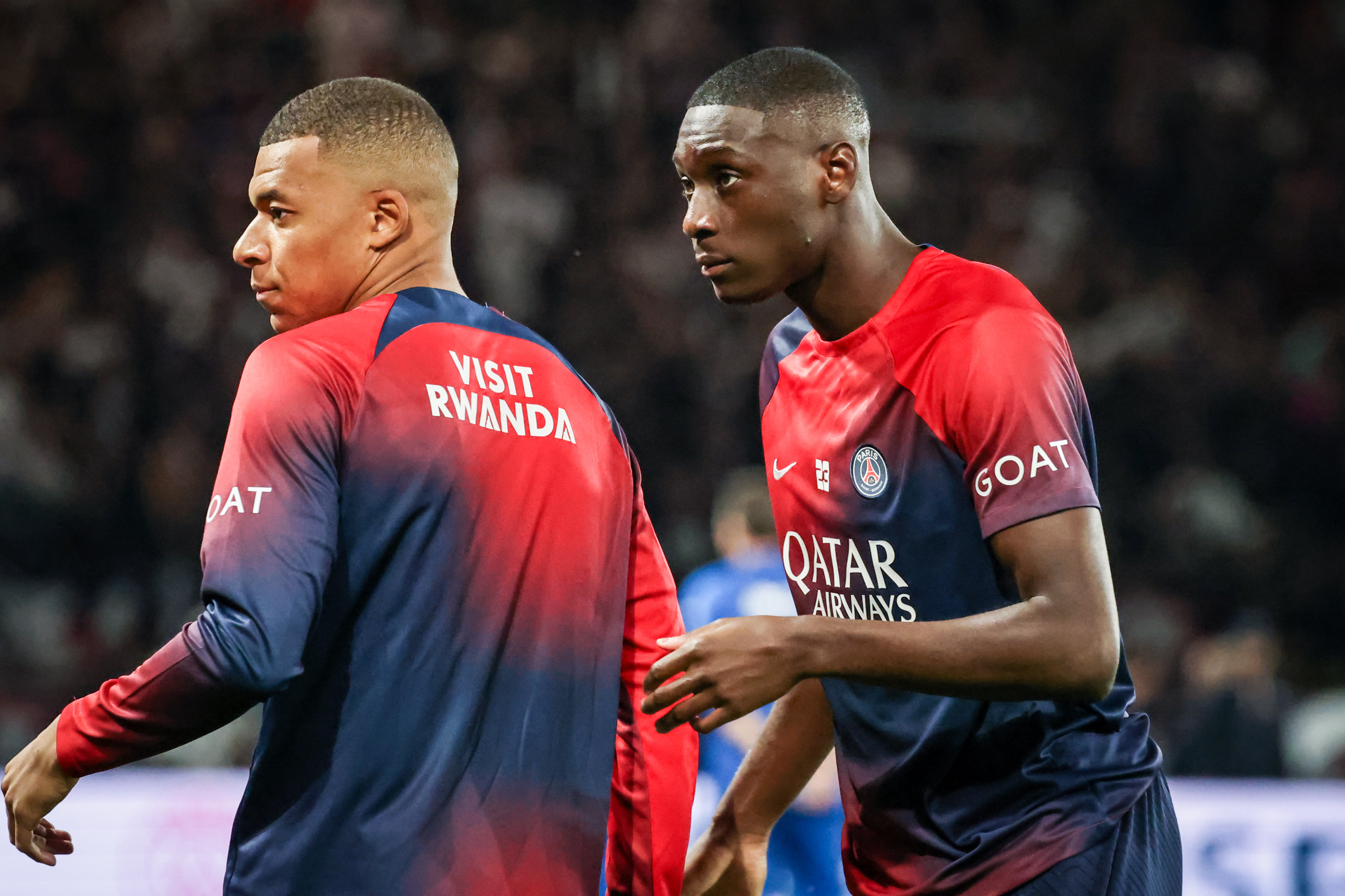 Randal Kolo Muani a connu une première partie de saison décevante avec le PSG et espère que son entente avec notamment Kylian Mbappé va s'améliorer. Photo LP/Fred Dugit