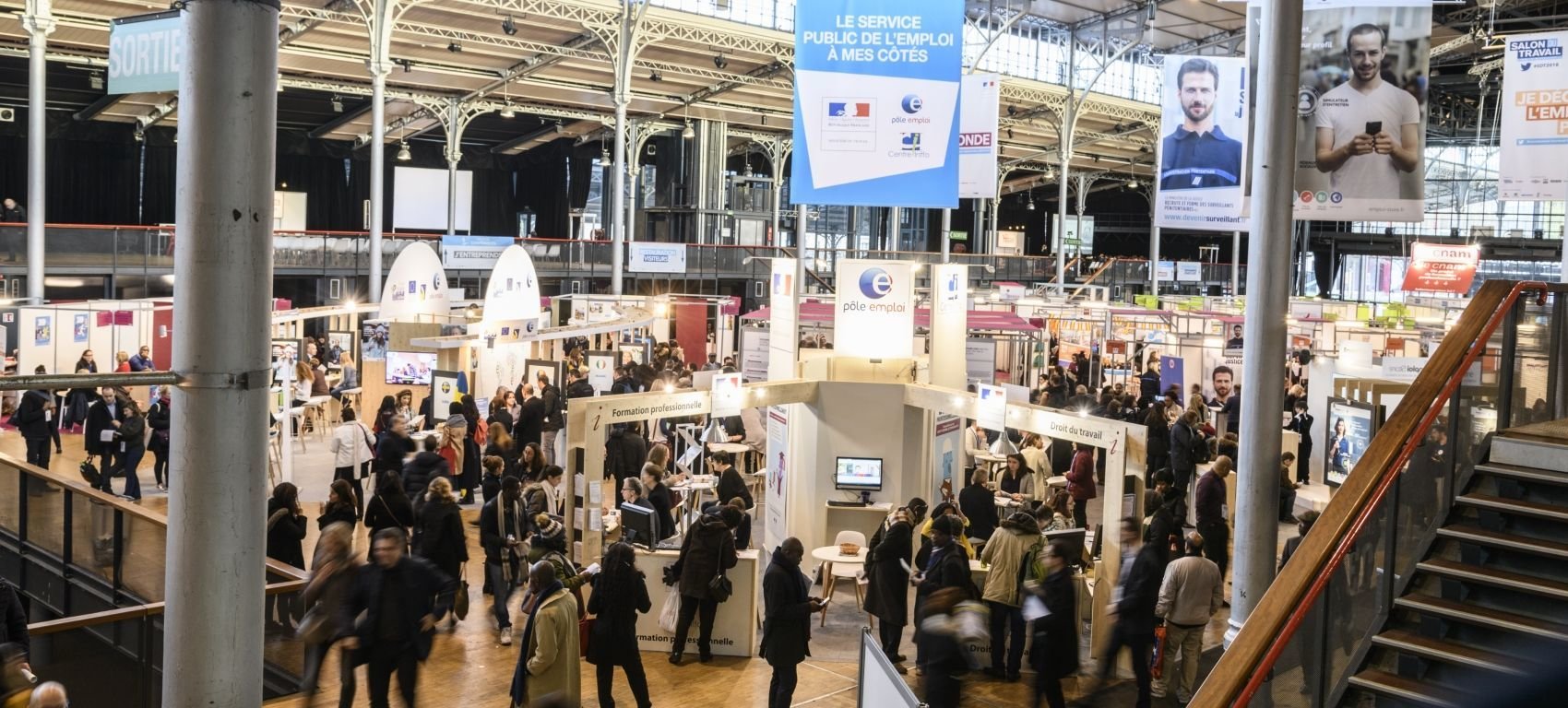 Le salon du travail accueillera le public à la Grande halle de La Villette, à Paris (XIXe), les 19 et 20 janvier. DR