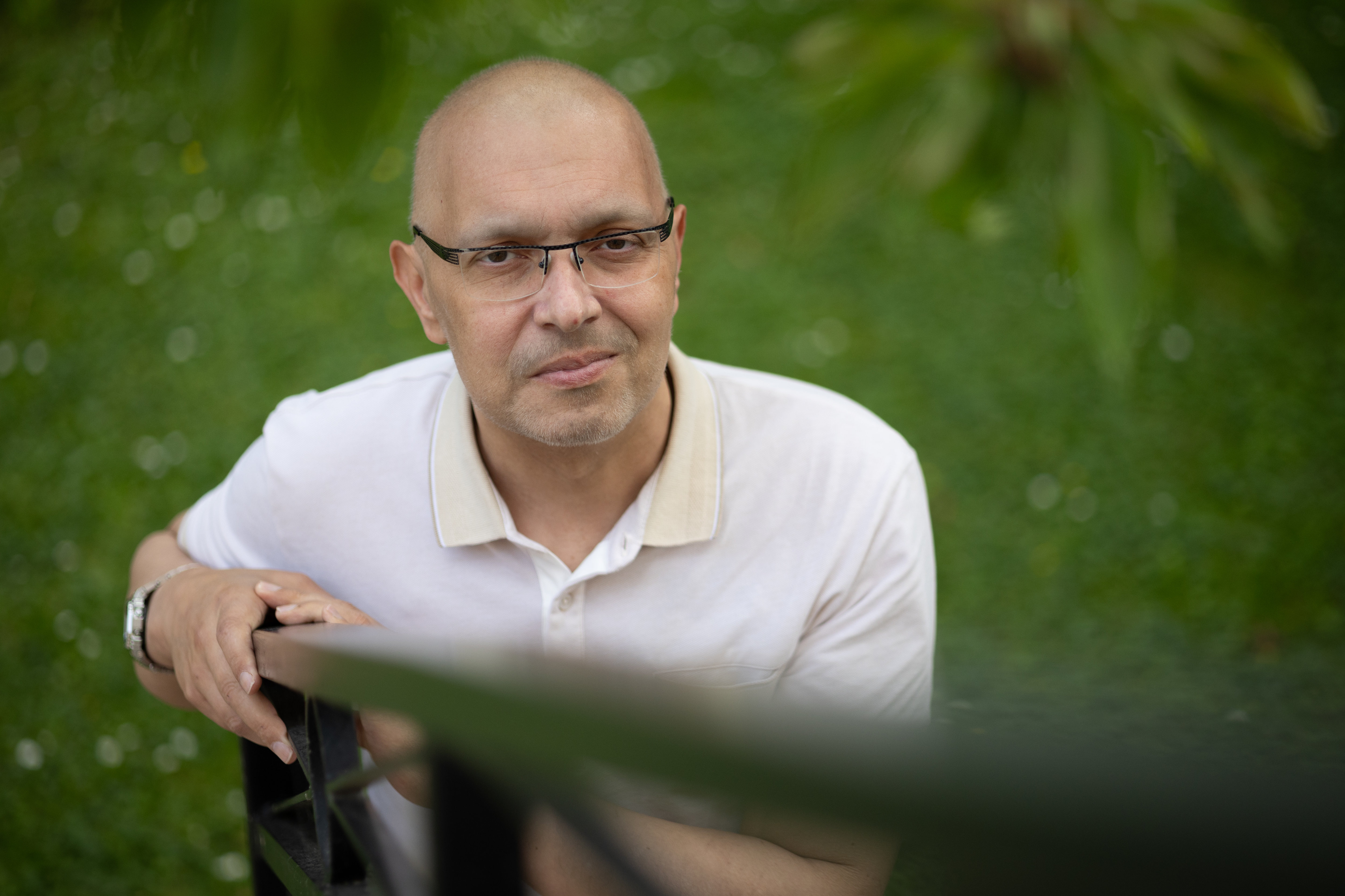 Villeneuve-le-Roi (Val-de-Marne), lundi 17 juin. David de Oliveira lutte depuis 2019 contre un cancer du sein qui s'est métastasé. LP/Arnaud Journois