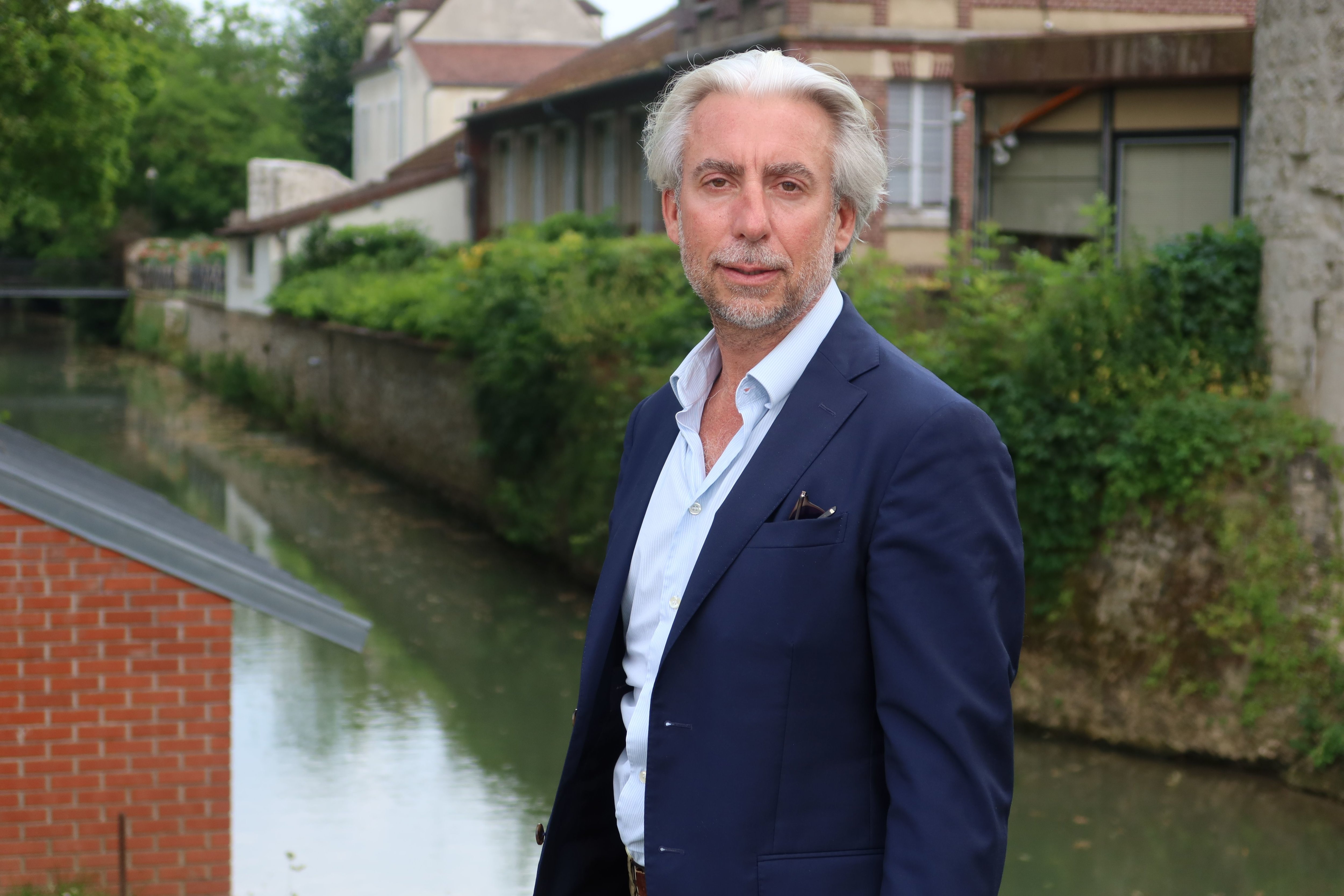 Crécy-la-Chapelle, jeudi 27 juin 2024. Philippe Fontana est le candidat RN-LR (Ciotti) dans la 5e circonscription de Seine-et-Marne (Coulommiers). Il ests supecté par le site Intelligence Online d'être très proche de Pékin. Il nie. LP/Sébastien Roselé