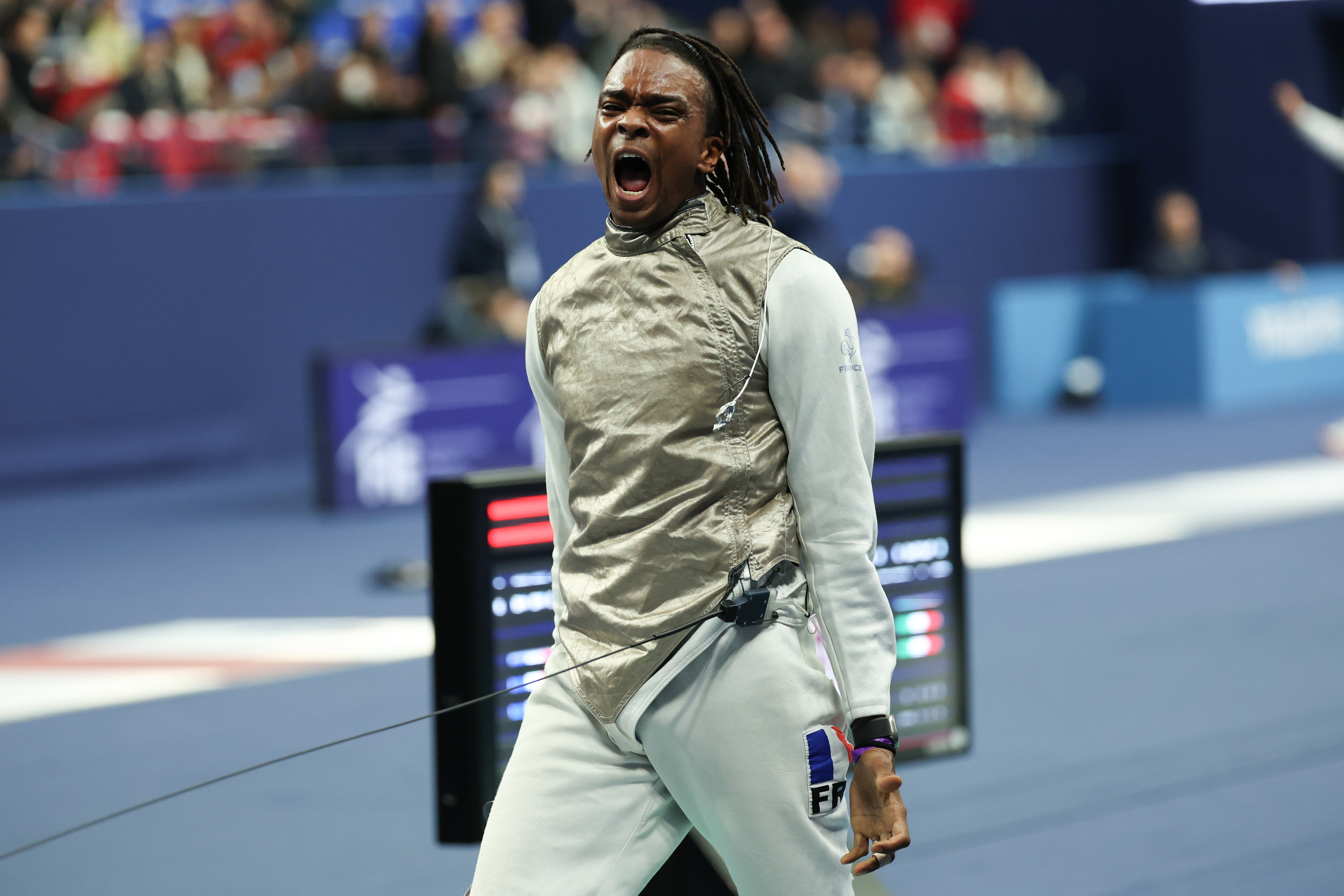 Enzo Lefort, ici en janvier au Challenge international de Paris, sera l'une des têtes d'affiche de l'escrime française aux Jeux olympiques. LP/Arnaud Journois