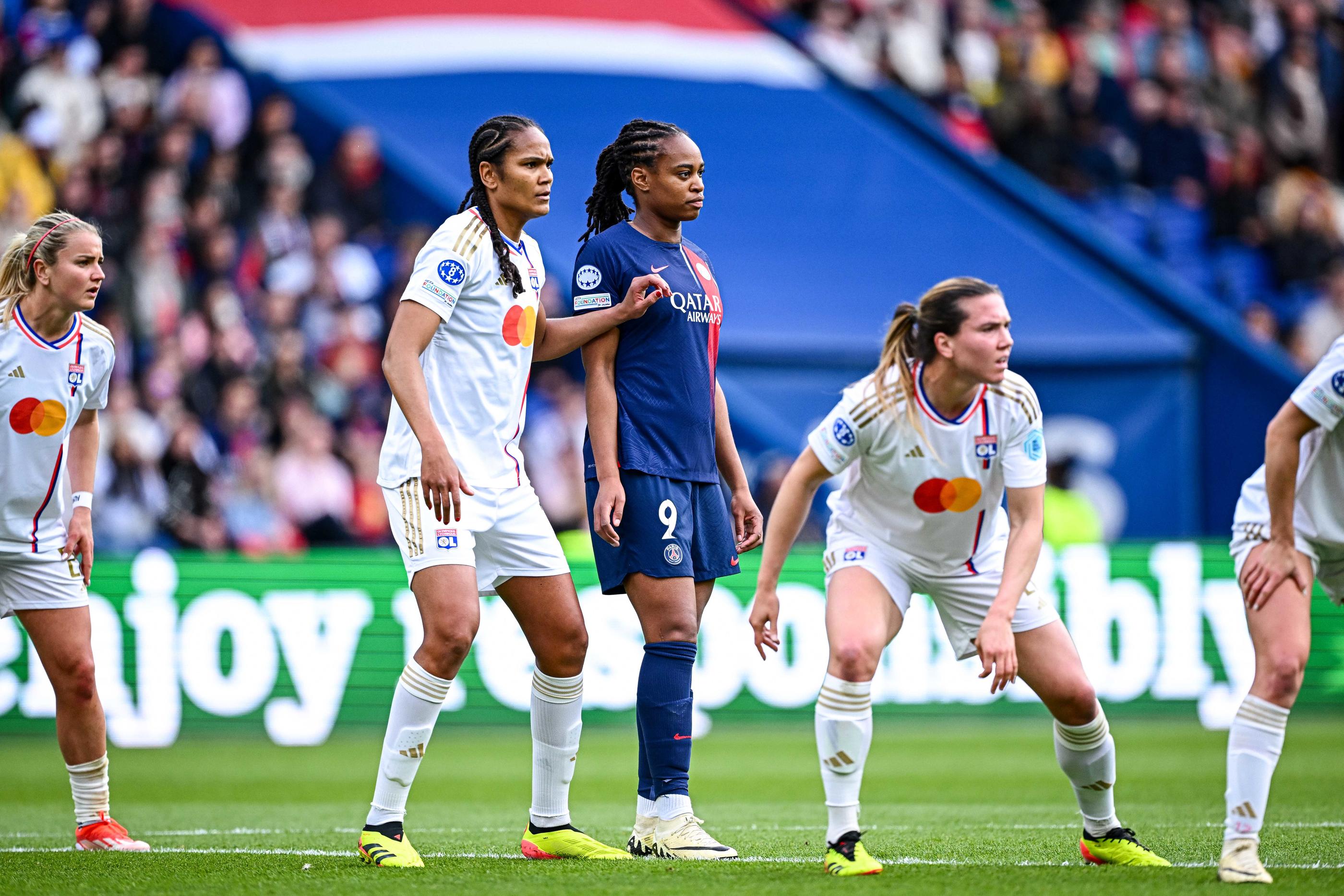 Après avoir éliminé le PSG, Wendie Renard et les Lyonnaises retrouveront le FC Barcelone en finale de la Kigue des Champions à Bilbao le 25 mai. Icon sport/Baptiste Fernandez