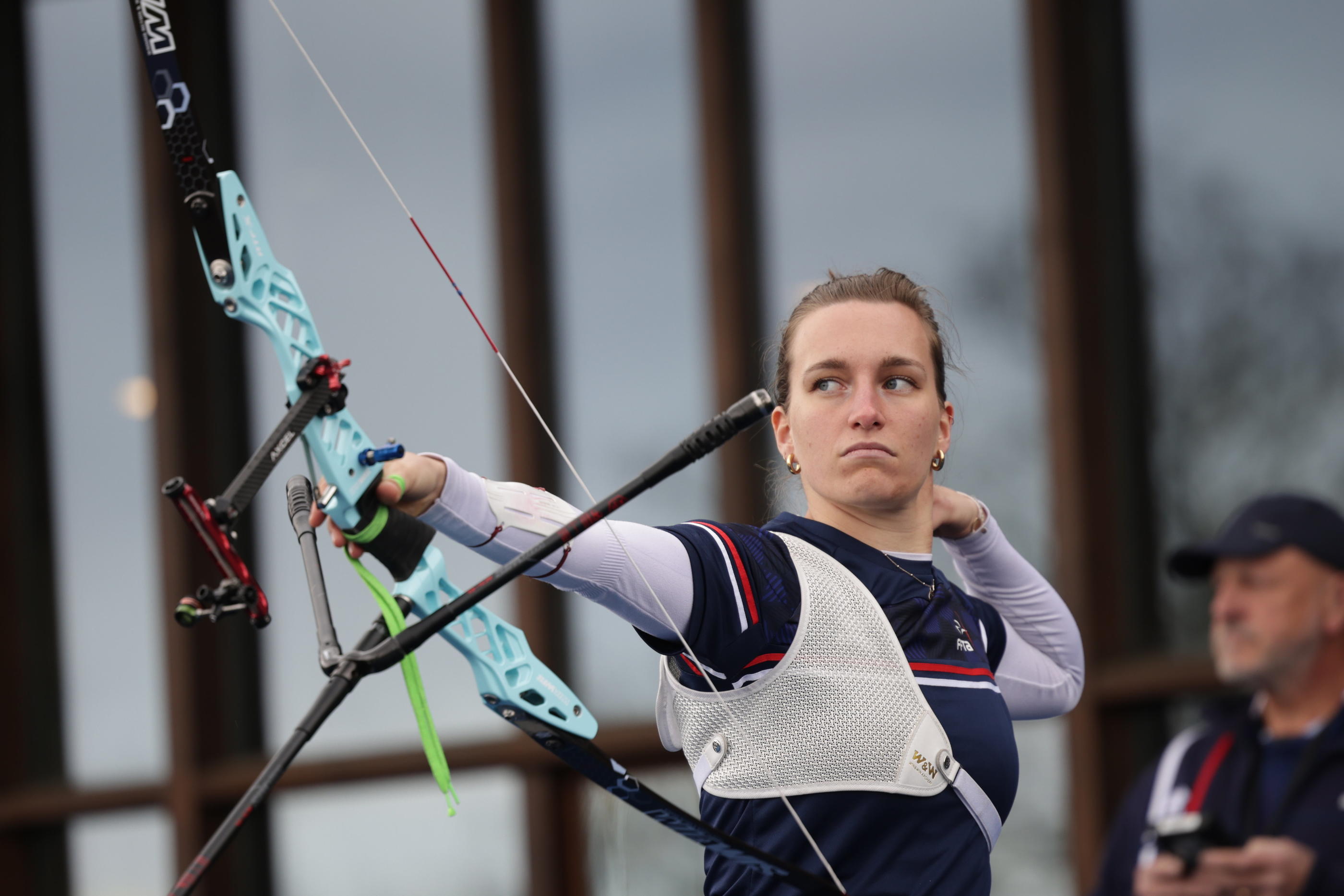 Lisa Barbelin et ses coéquipières Caroline Lopez et Amélie Cordeau de l'équipe de France ont dominé les Pays-Bas en finale du championnat d'Europe. LP/Olivier Arandel