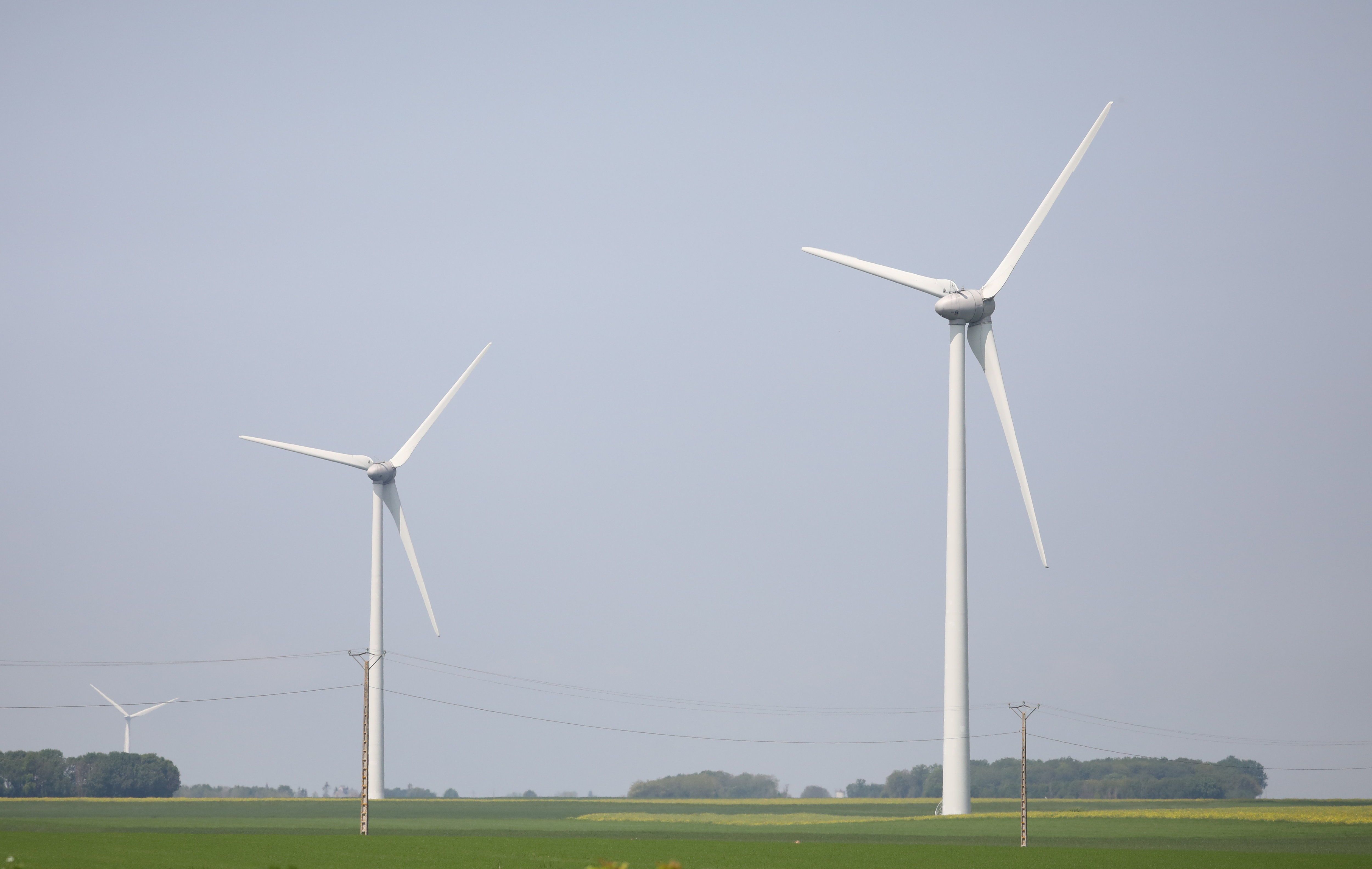 Le département de l’Essonne compte 18 éoliennes : neuf à Angerville, trois à Pussay et six à Boissy-la-Rivière. LP/Arnaud Journois