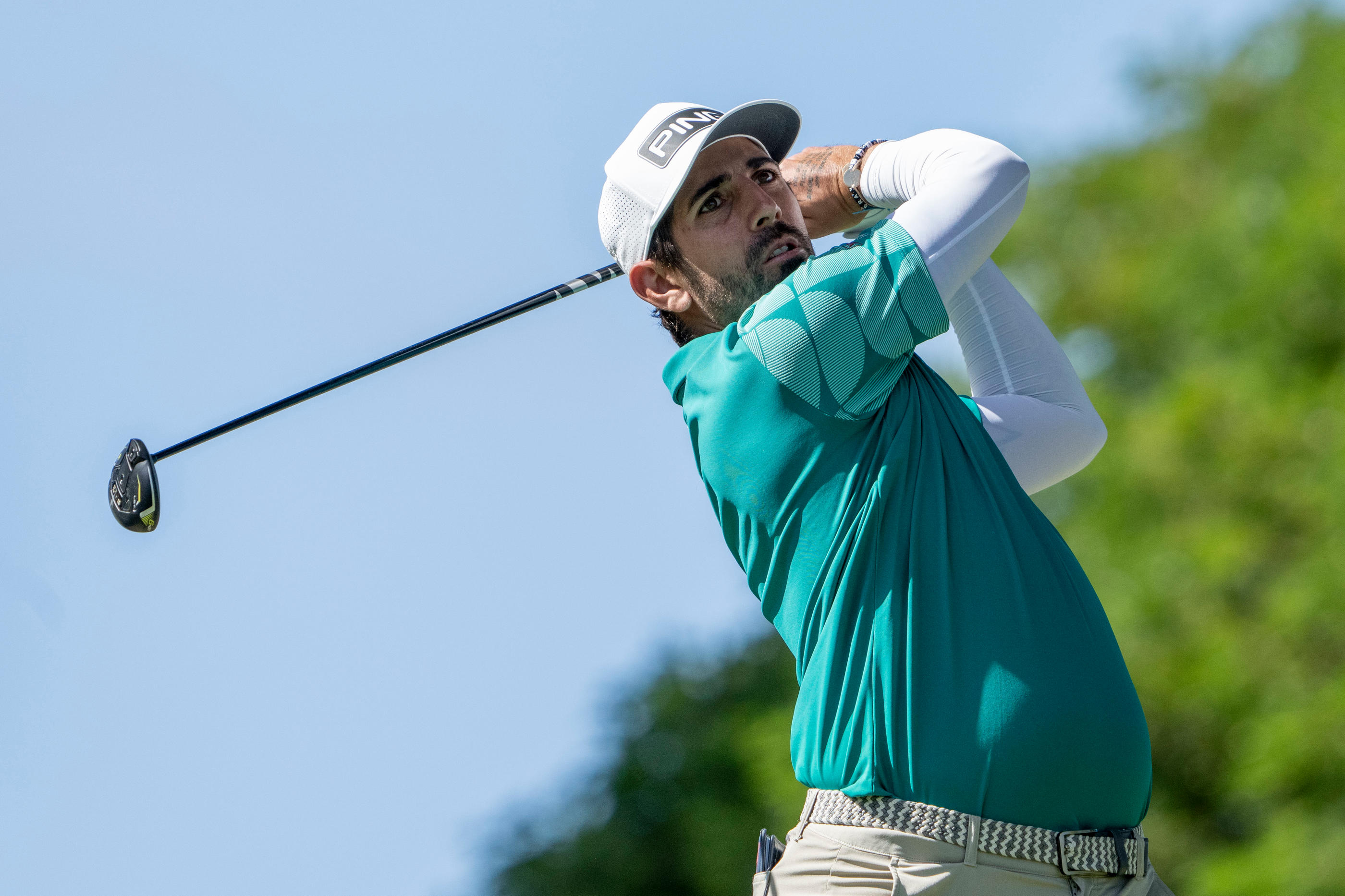 Le golfeur Matthieu Pavon, 31 ans, classé à la 78e place, est le nouveau numéro 1 français. Icon Sport/Kyle Terada