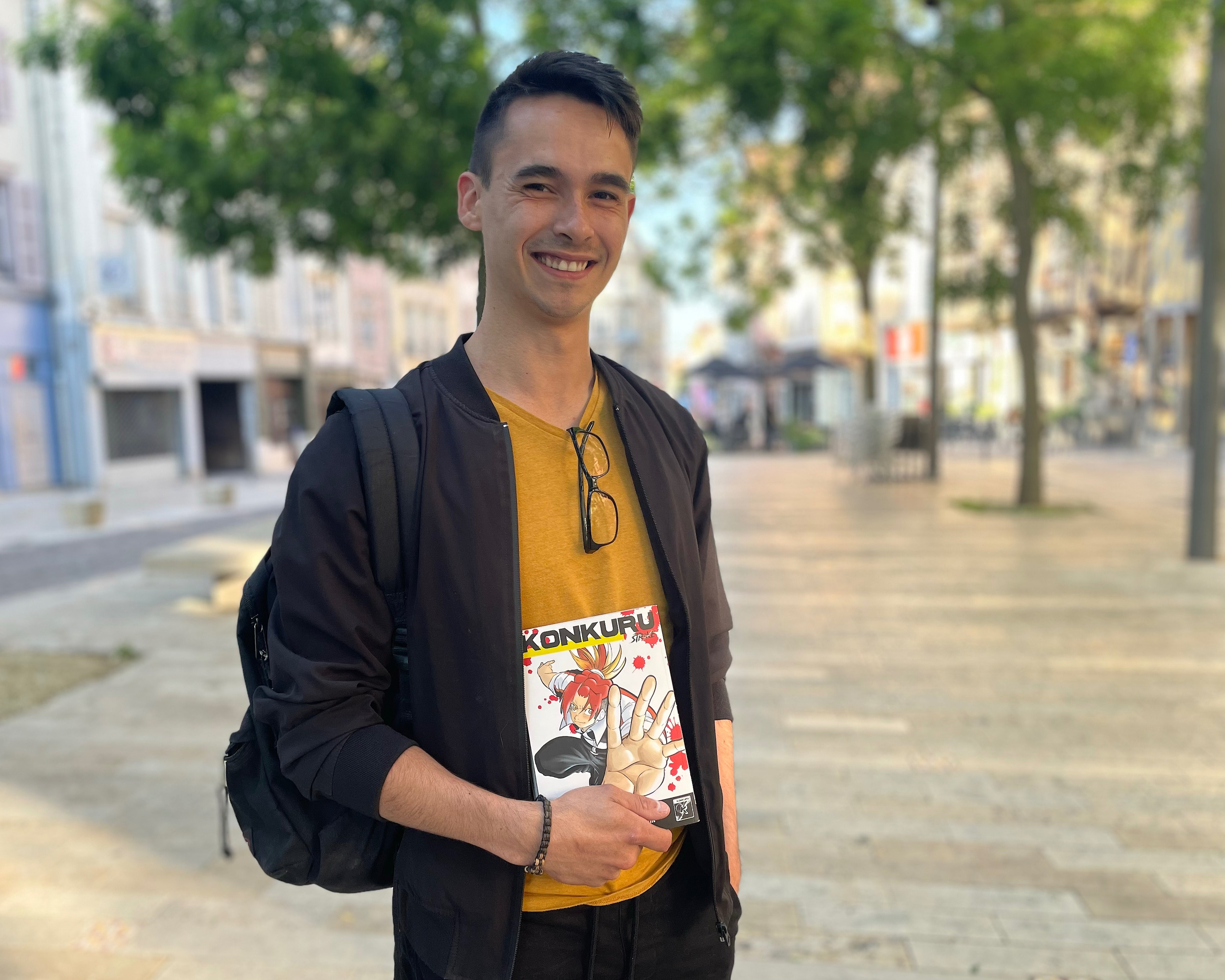 Vainqueur d’un concours de jeunes auteurs, Nathan Moreira a eu le chance d’être publié pour la première fois dans la revue spécialisée Konkuru il y a quelques semaines. /LP/Stéphane Magnoux