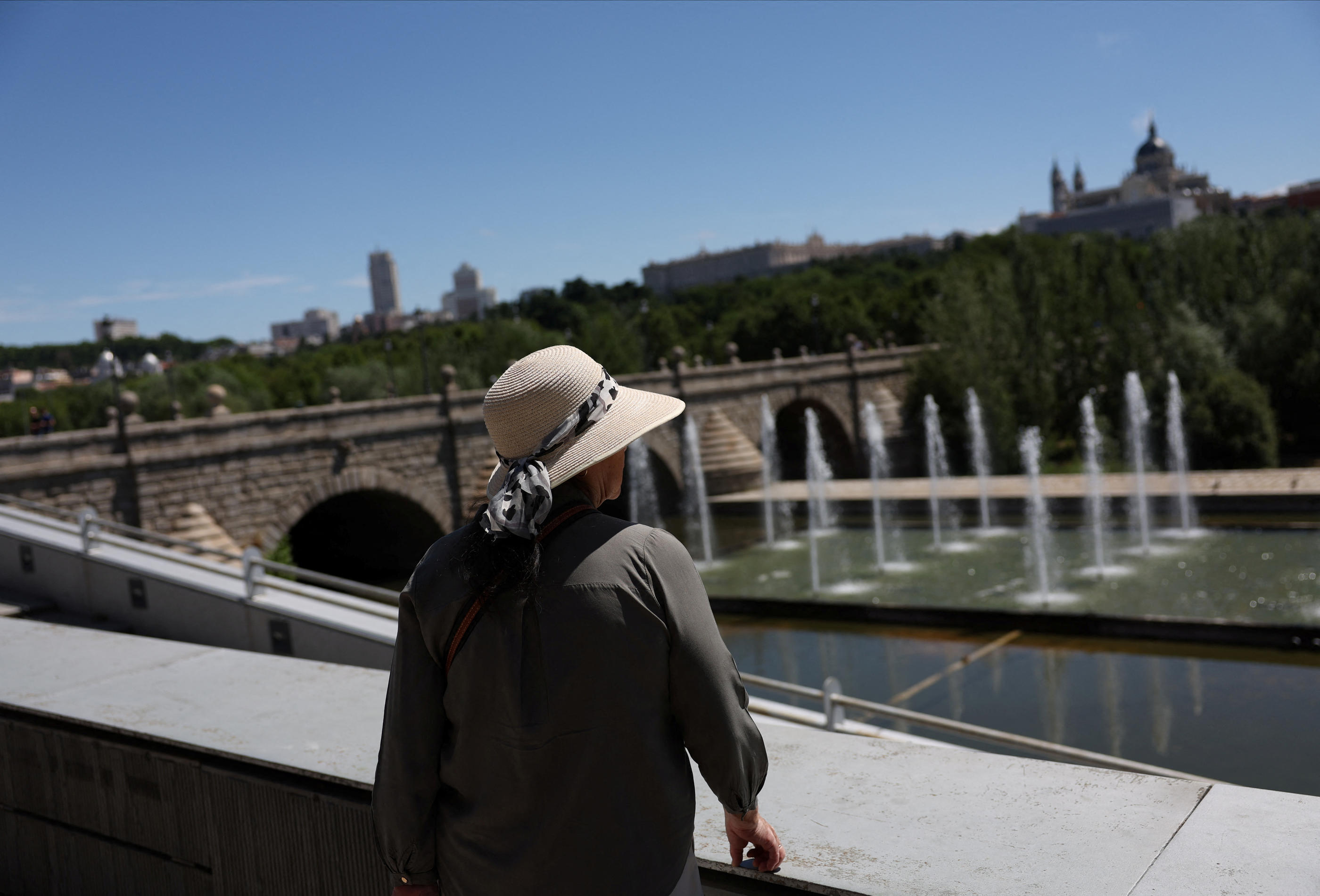 Chaque été la chaleur devient plombante à Madrid. REUTERS/Isabel Infantes