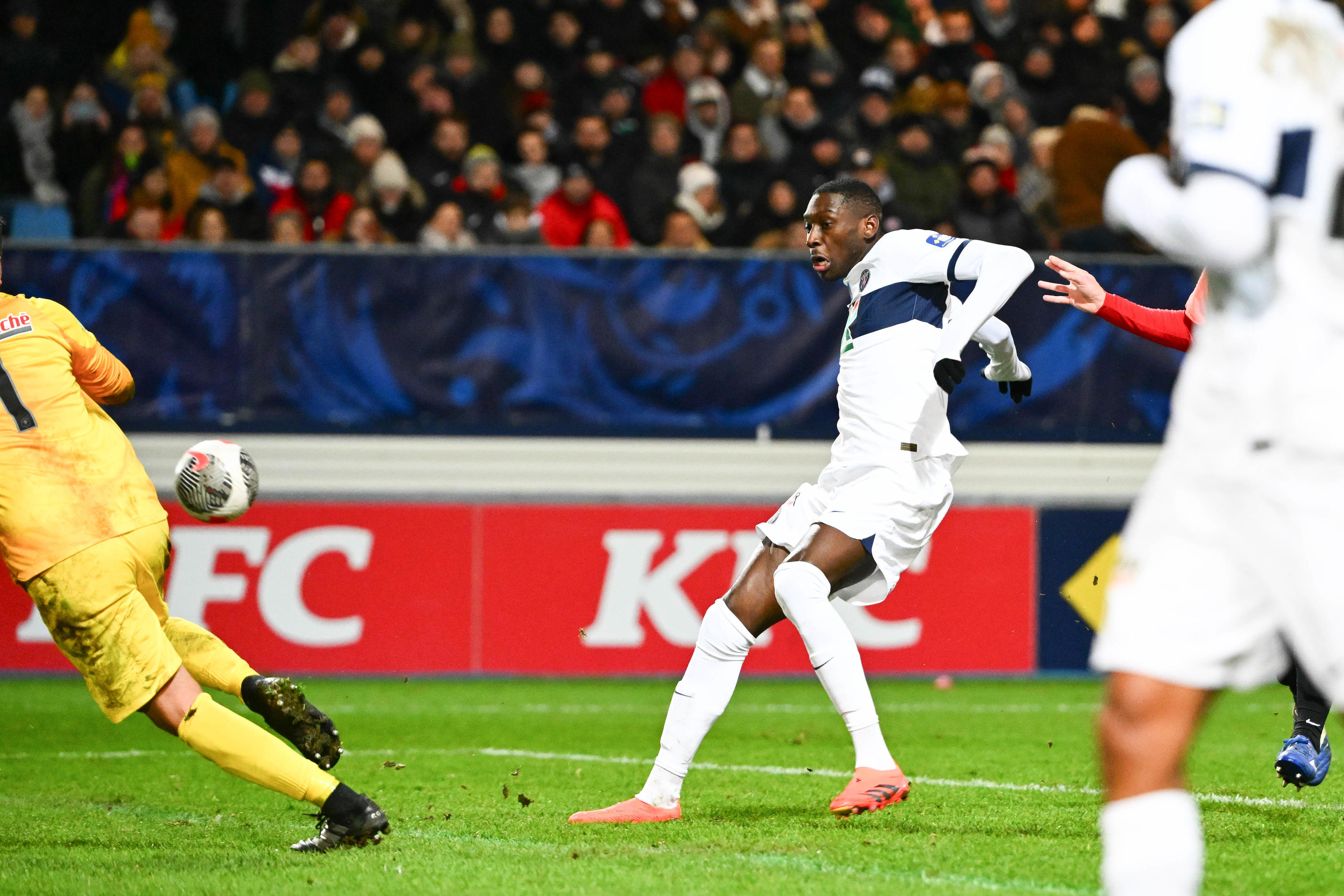 Avec son doublé dimanche contre Revel, Randal Kolo Muani (7 buts) est repassé devant Vitinha (5 buts) sur la deuxième place du podium des meilleurs buteurs du PSG cette saison. Icon Sport/Anthony Dibon