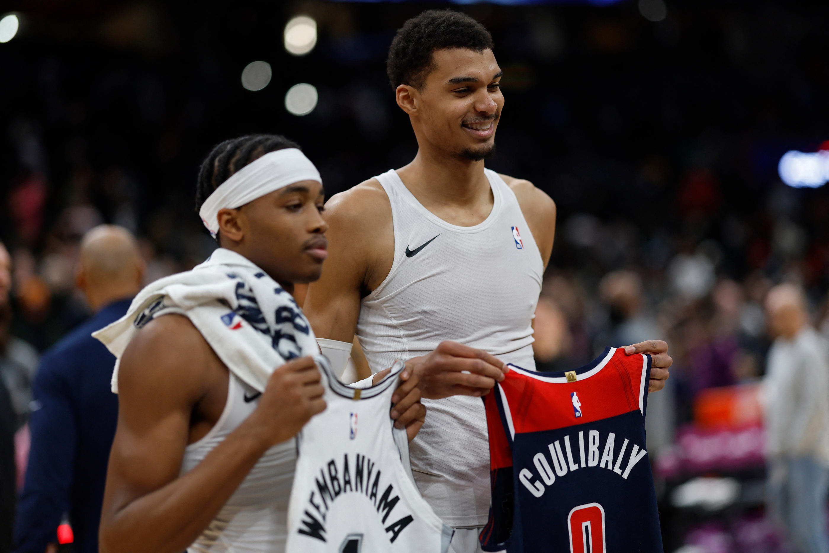 Le 20 janvier dernier, Bilal Coulibaly et Victor Wembanyama se sont affrontés pour la première fois en NBA. Photo Icon Sport