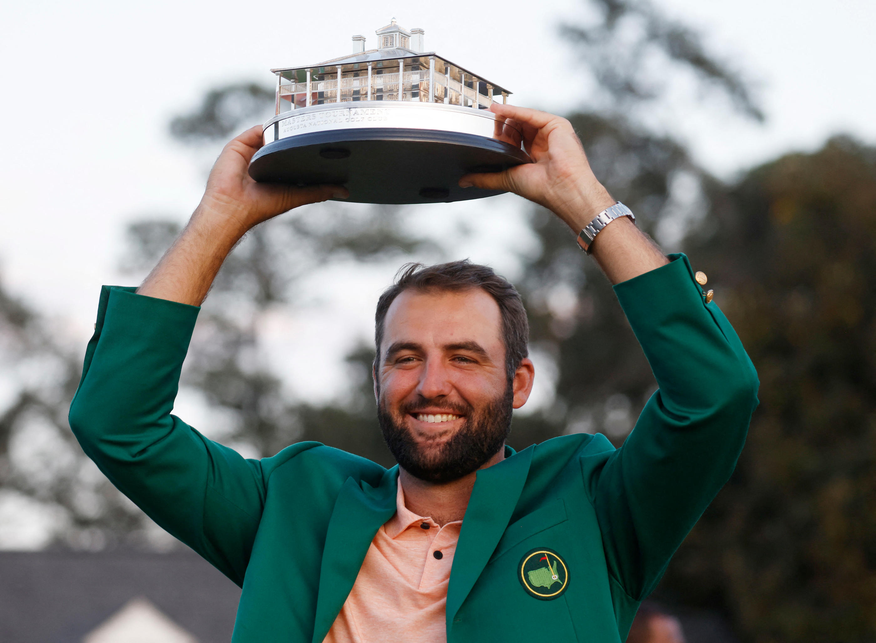 Scottie Scheffler a remporté pour la deuxième fois en trois ans le Masters d'Augusta. Abaca/UPI/Tannen Maury