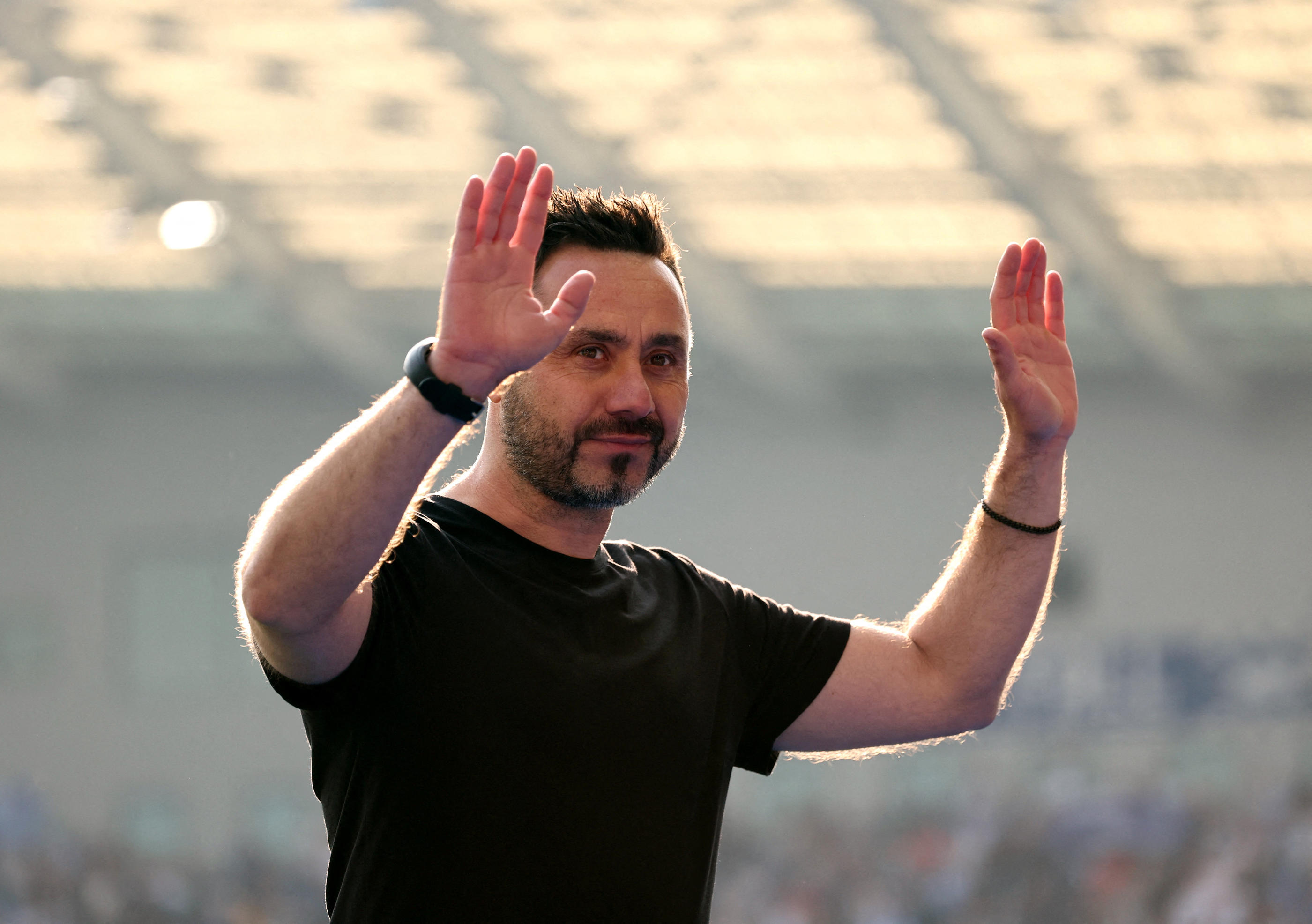 Roberto De Zerbi a officiellement signé à l'Olympique de Marseille. Reuters/David Klein