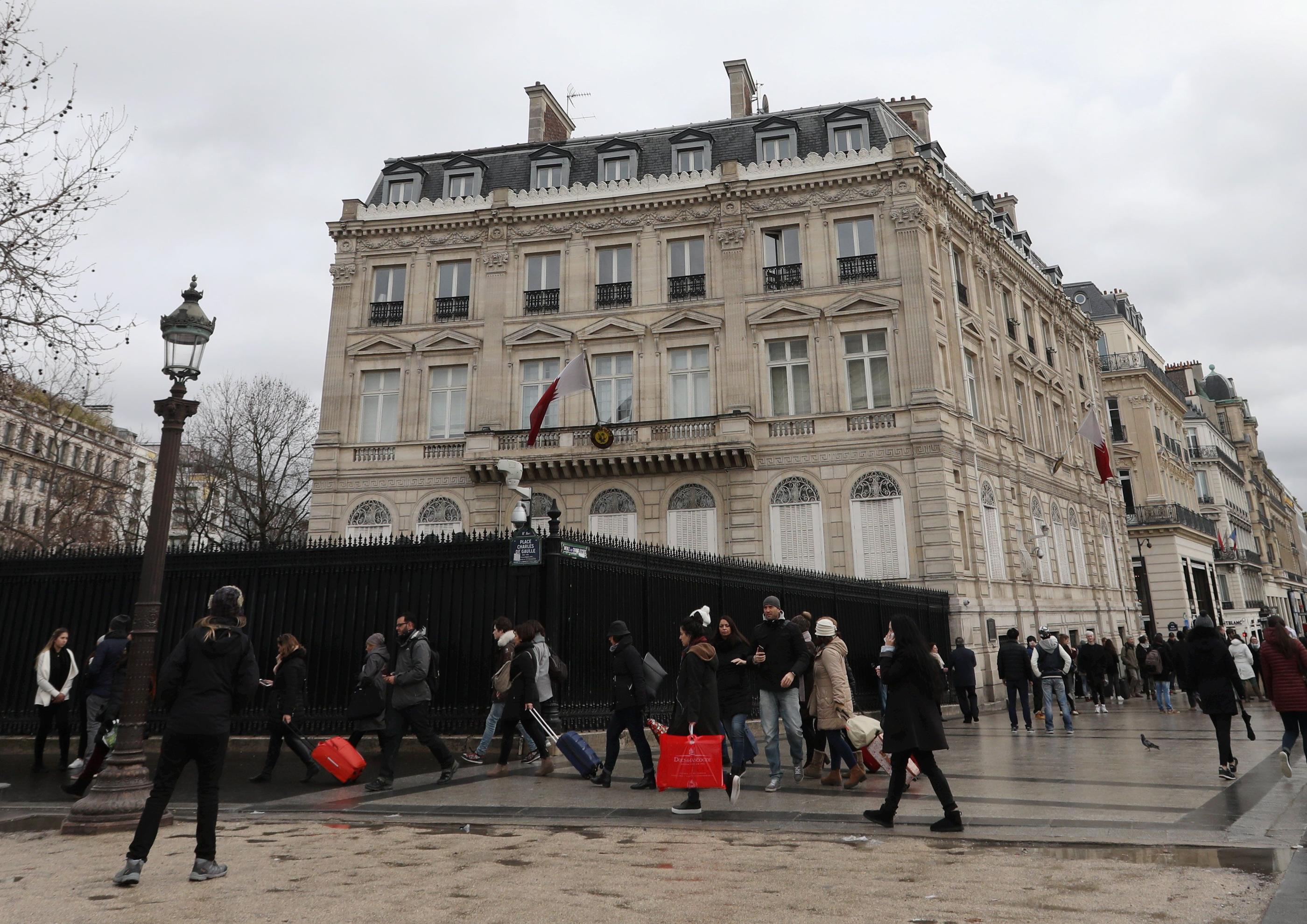 Un agent de sécurité de l'ambassade du Qatar à paris (VIIIe) avait été battu à mort le 23 mai 2022 par un homme sous l’effet d’un délire schizophrénique. (Archives) LP/Olivier Lejeune