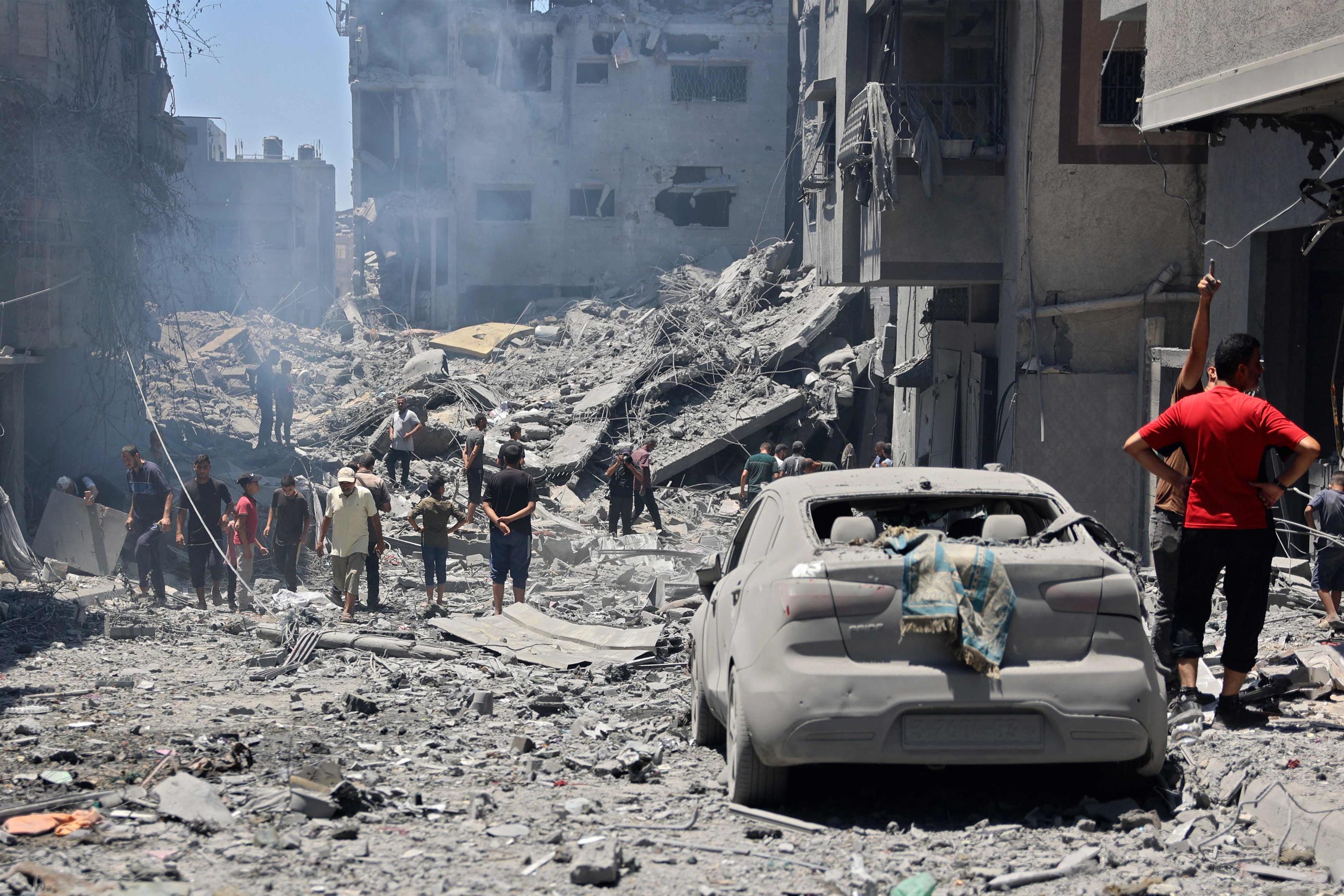 Des sources médicales palestiniennes ont annoncé 24 morts dans des frappes aériennes israéliennes samedi à Gaza-ville (Photo d'illustration). AFP/Omar AL-QATTAA