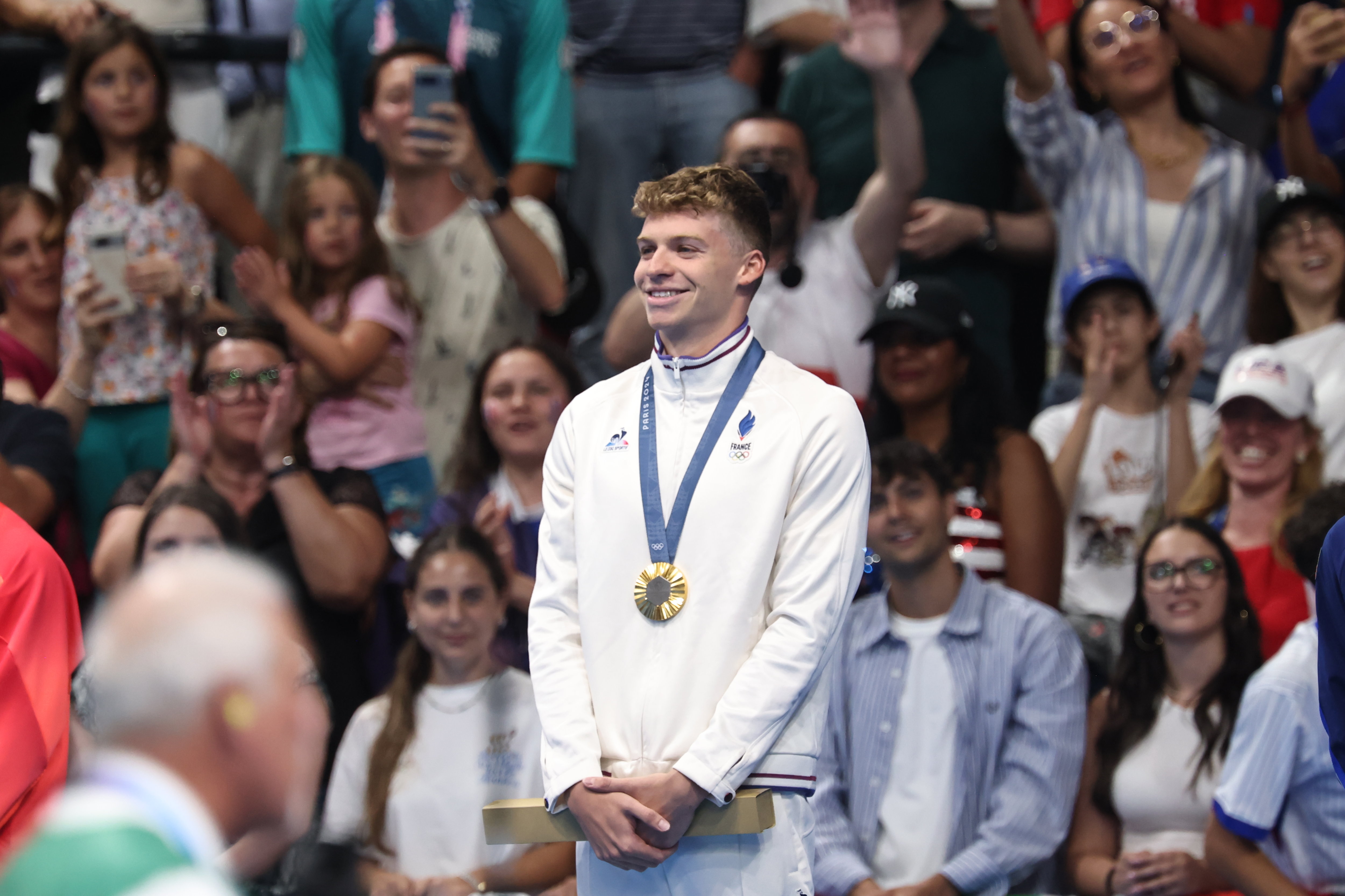 Léon Marchand a survolé la finale du 400 m 4 nages ce dimanche aux JO de Paris 2024. (Photo LP / Fred Dugit)