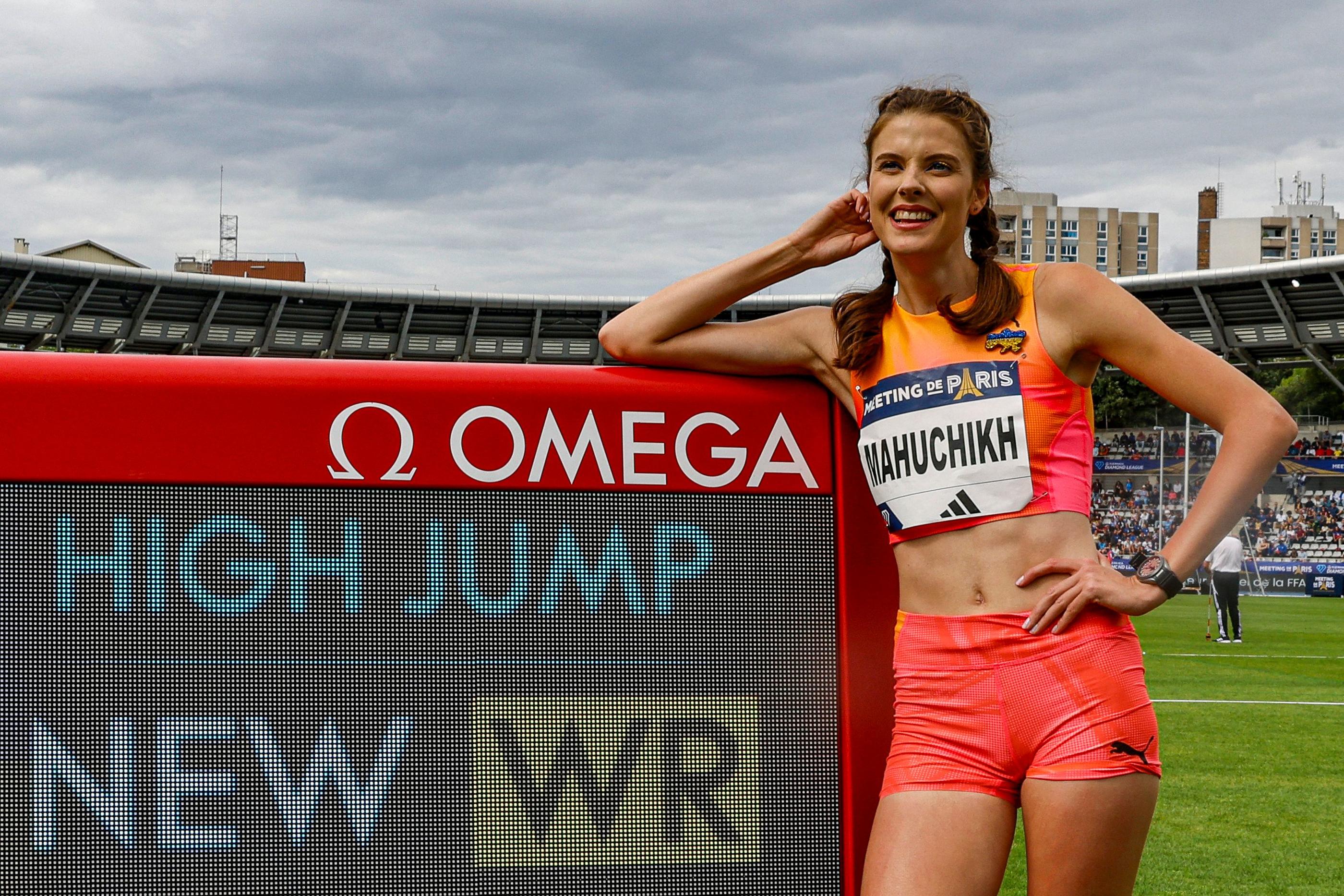 Yaroslava Mahuchikh est la nouvelle recordwoman du monde du saut en hauteur. AFP/Geoffroy Van der Hasselt