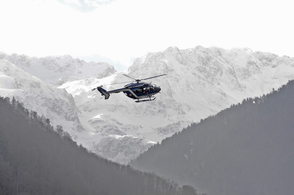 Sept personnes ont été prises dans l'avalanche dans le massif du Sancy. AFP / REMY GABALDA
