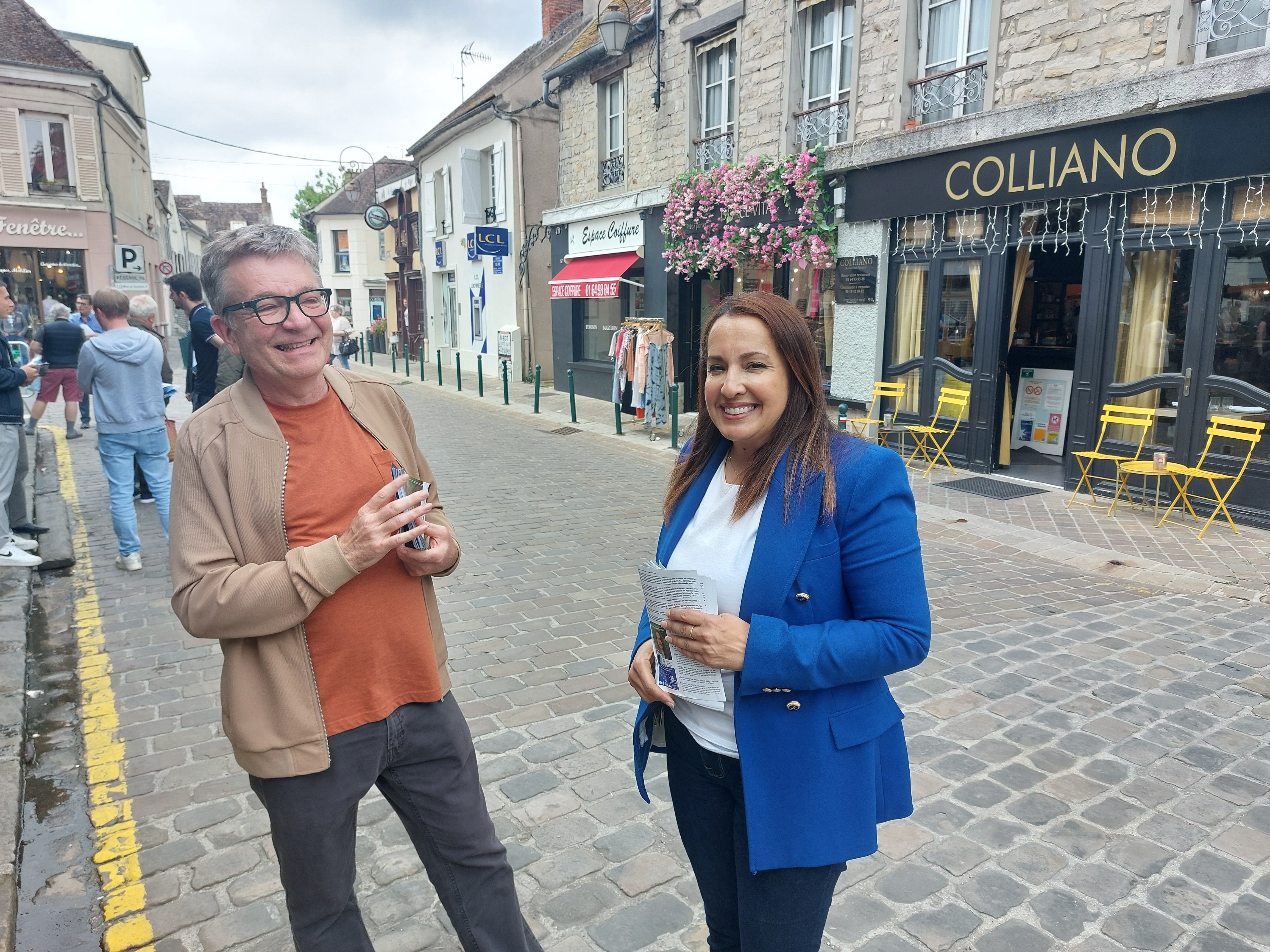 Milly-la-Forêt, le 20 juin 2024, campagne du premier tour. Naïma Sifer, candidate (Horizons) avait réussi à se qualifier pour le second tour des législatives anticipées. Mais elle a annoncé ce mardi qu'elle se retirait finalement, sans donner de consigne de vote. LP/Cécile Chevallier