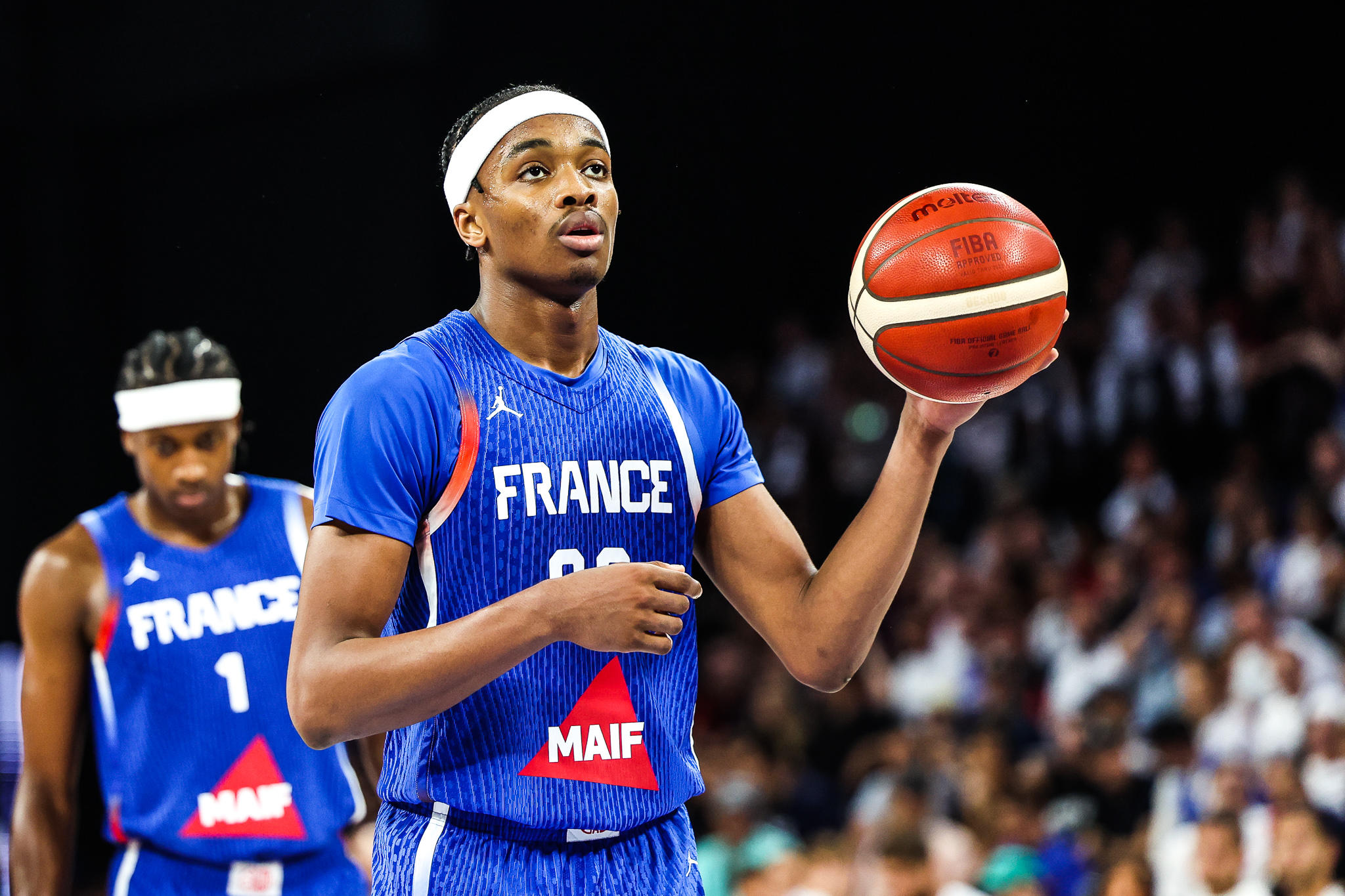 Bilal Coulibaly et les Bleus doivent impérativement gagner contre l'Allemagne pour espérer un quart de finale plus facile. Icon Sport/Johnny Fidelin