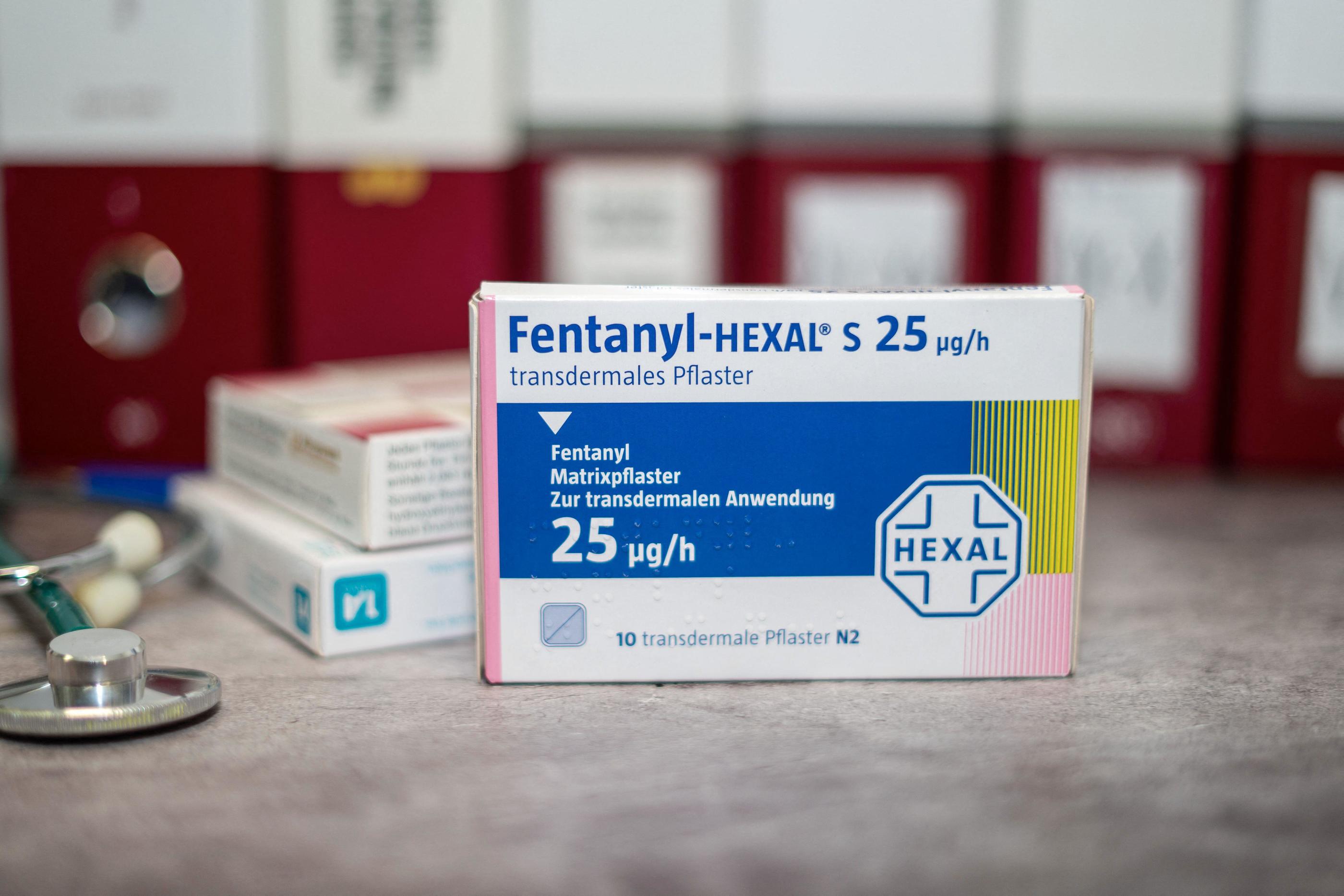 Une boîte de Fentanyl est vendue environ 30 euros. Abaca/Alamy Stock Photo/Omar Halawi