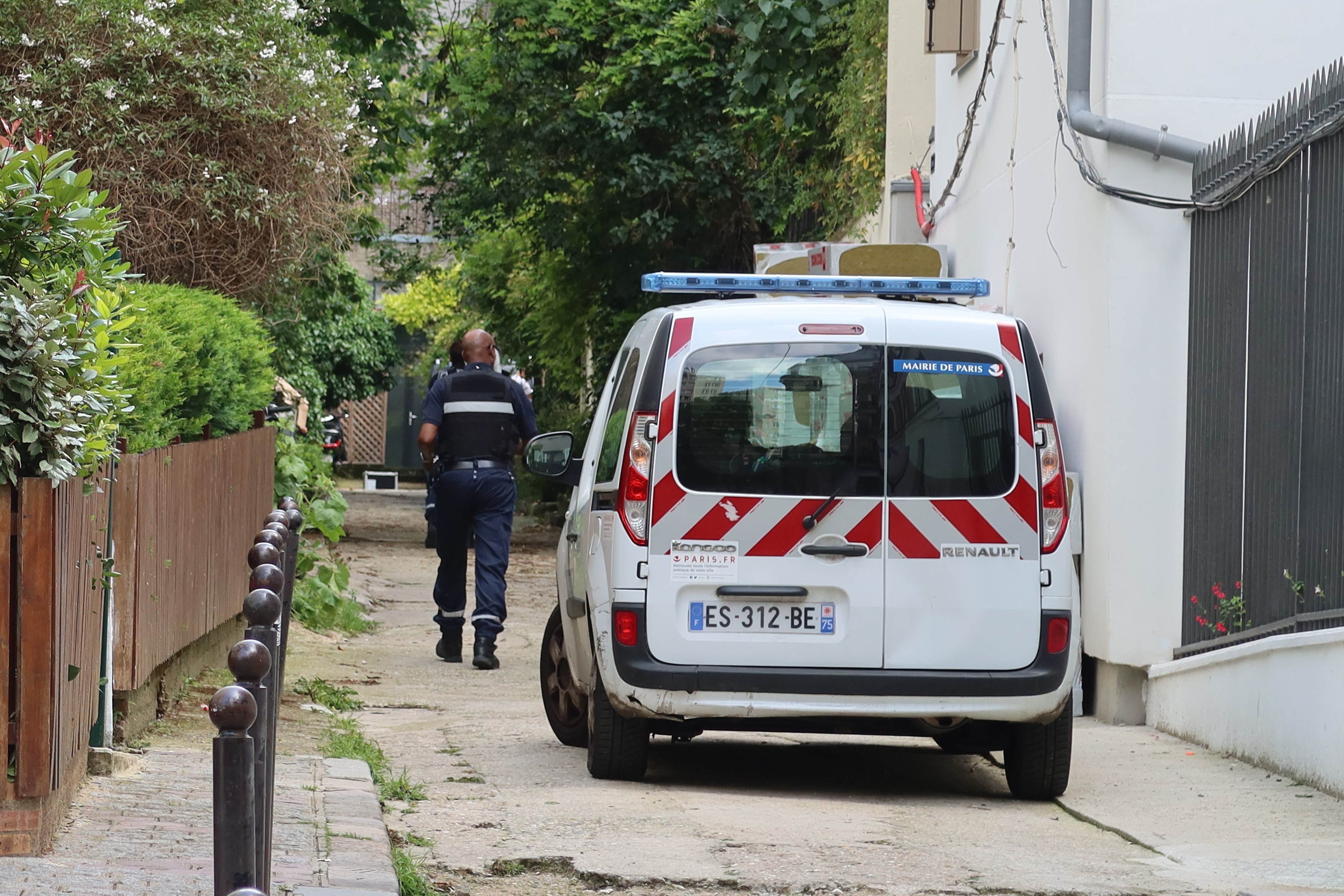 Paris (XIXe), ce jeudi. Les faits se sont produits au domicile d'une octogénaire qui habite la cité Jandelle (XIXe). LP/Benjamin Derveaux