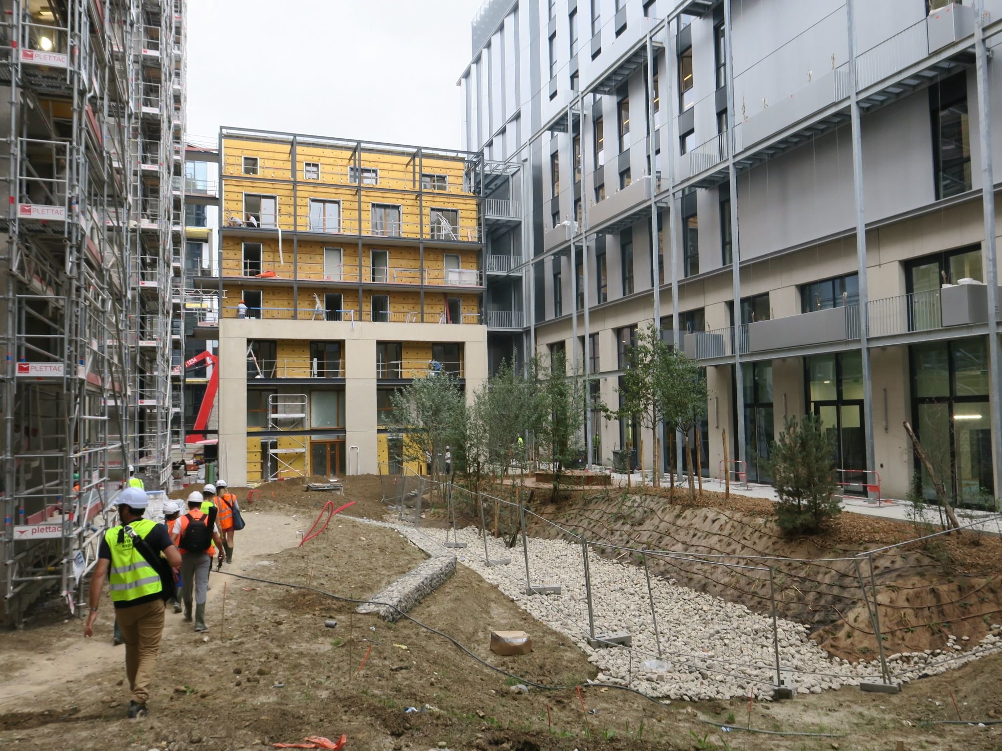 Une visite de la partie Saint-Denis a été organisée le 12 septembre pour présenter et discuter de l'avancement du chantier. LP/A.L.